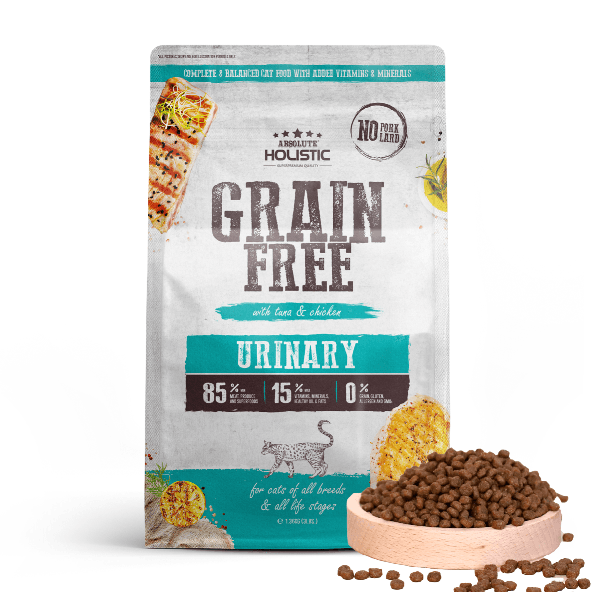 Absolute Holistic Grain Free Dry Cat Food - Urinary (10lbs)