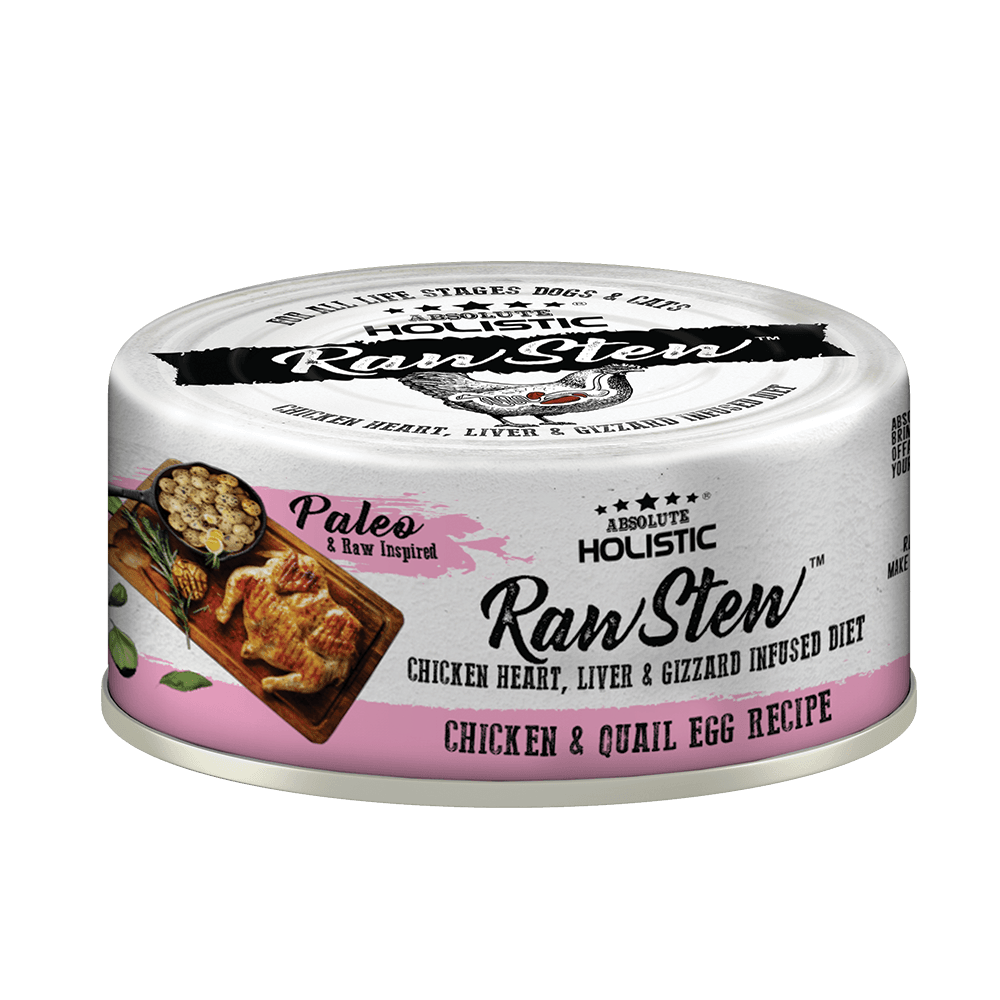 Absolute Holistic Rawstew Chicken & Quail Egg 80g