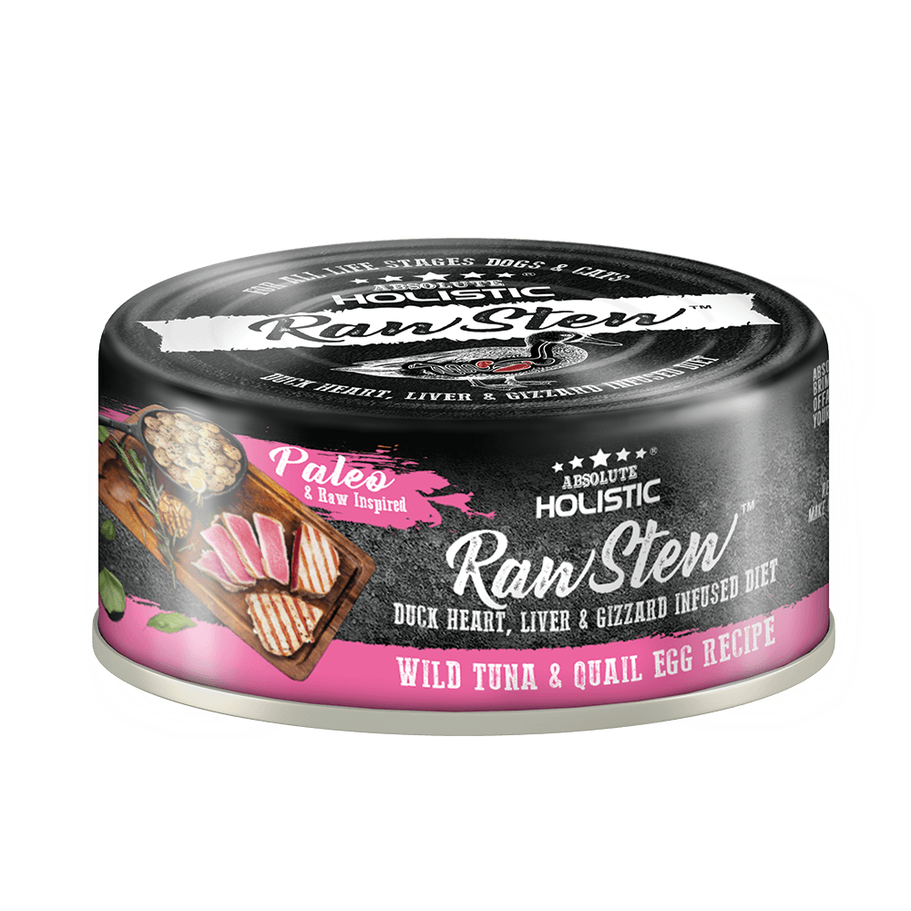 Absolute Holistic Rawstew Tuna & Quail Egg 80g