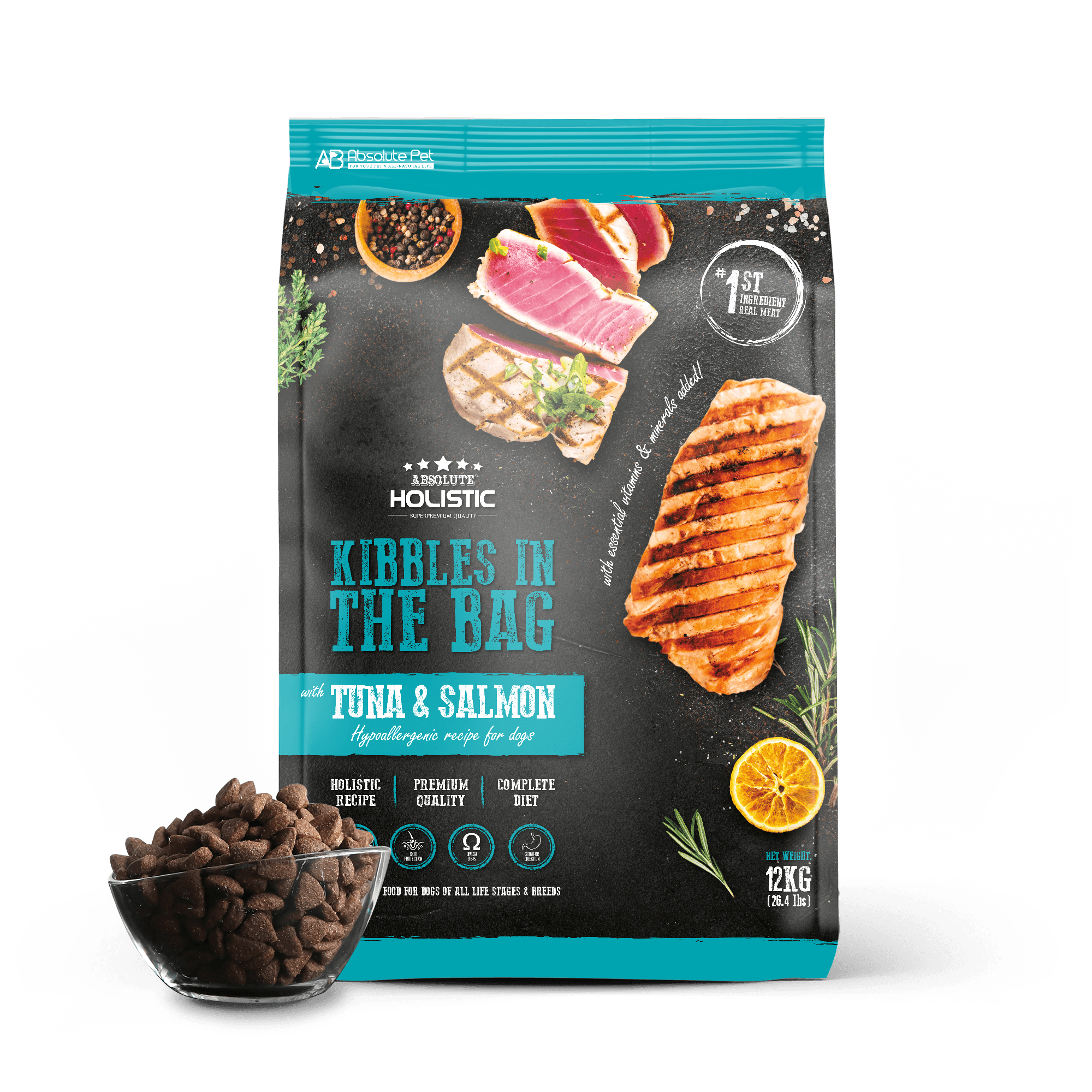 AH Kibbles In The Bag (Tuna & Salmon) 12kg