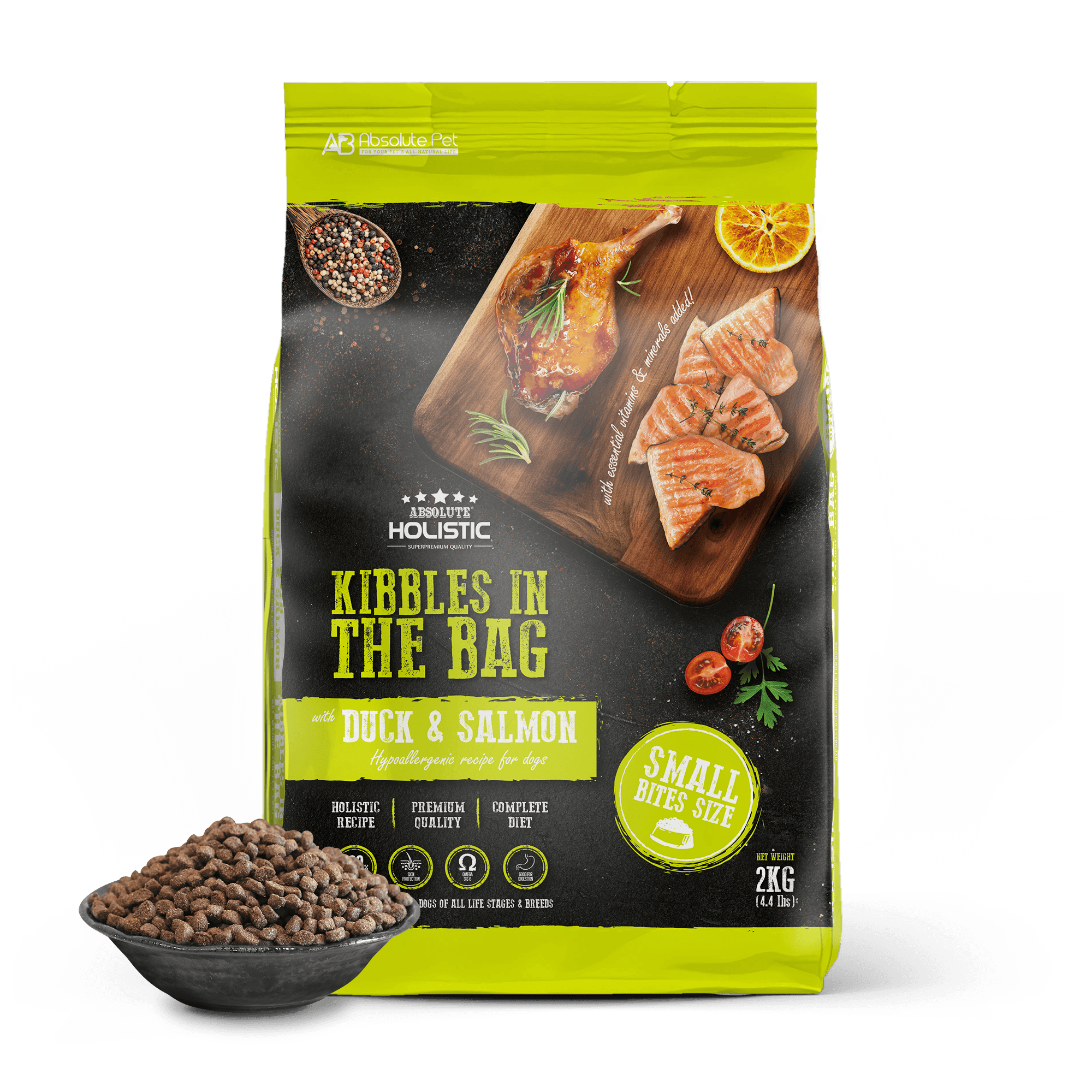 AH Kibbles In The Bag Small Bites (Duck & Salmon) 2kg