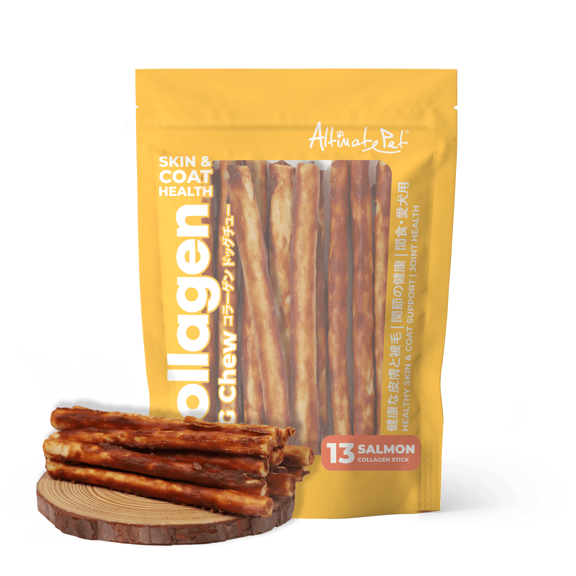 Altimate Pet Collagen Dog Chews - Salmon Collagen Stick 13pcs (90g)