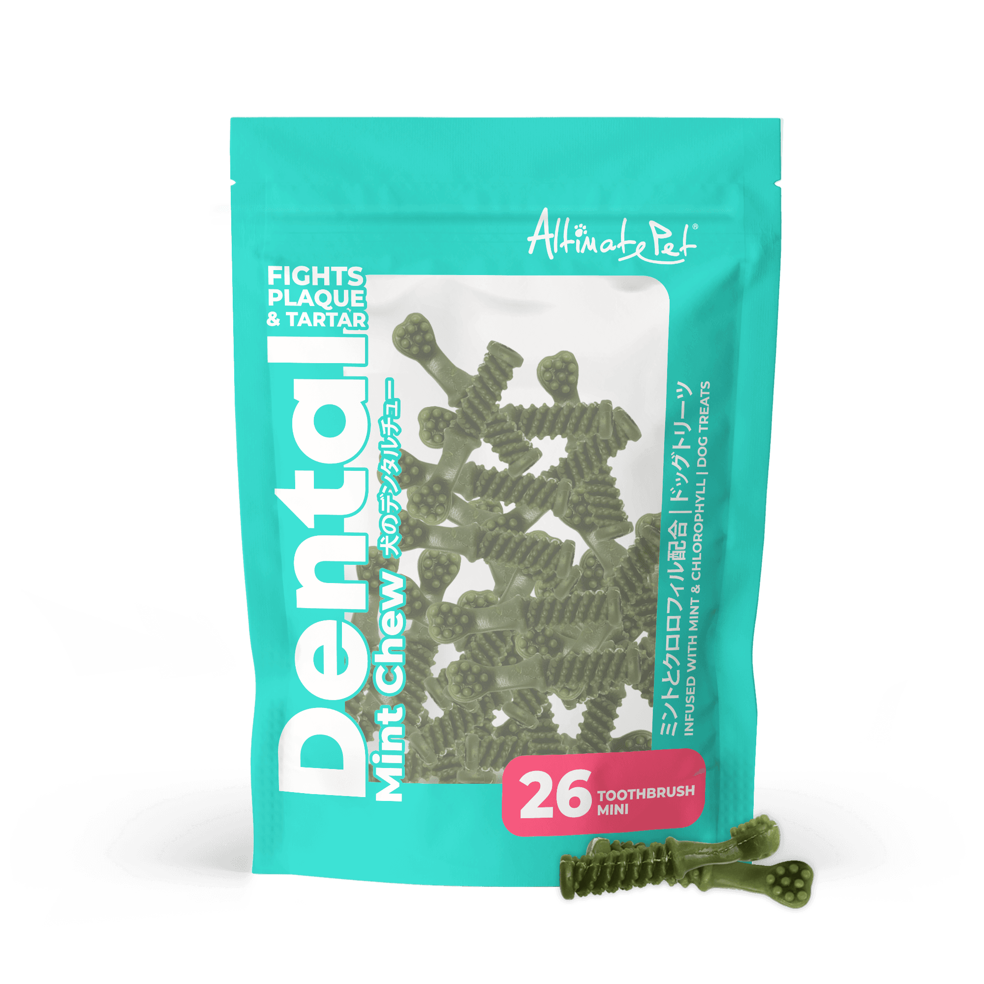 Altimate Pet Dental Chews - Mint Toothbrush Mini 150g (26pcs)