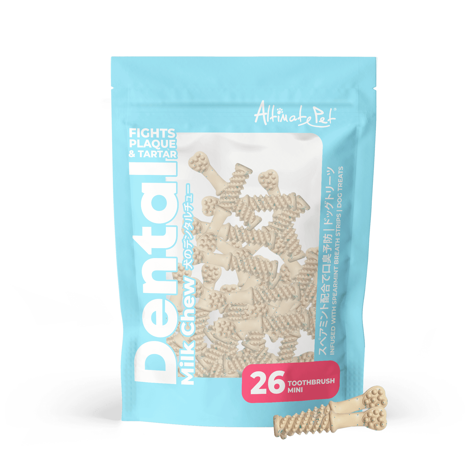 Altimate Pet Dental Chews - Milk Toothbrush Mini 150g (26pcs)