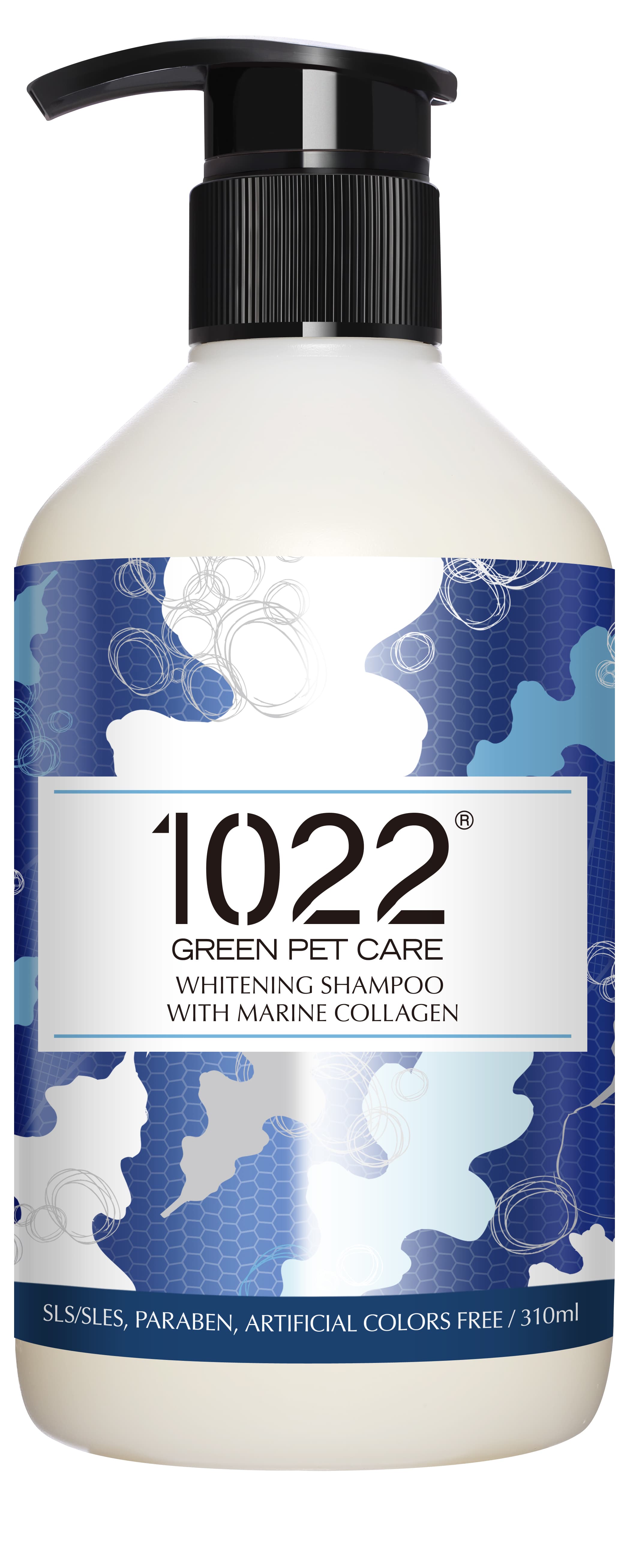 1022® Green Pet Care Marine Collagen Dog Shampoo (Whitening), 310ml