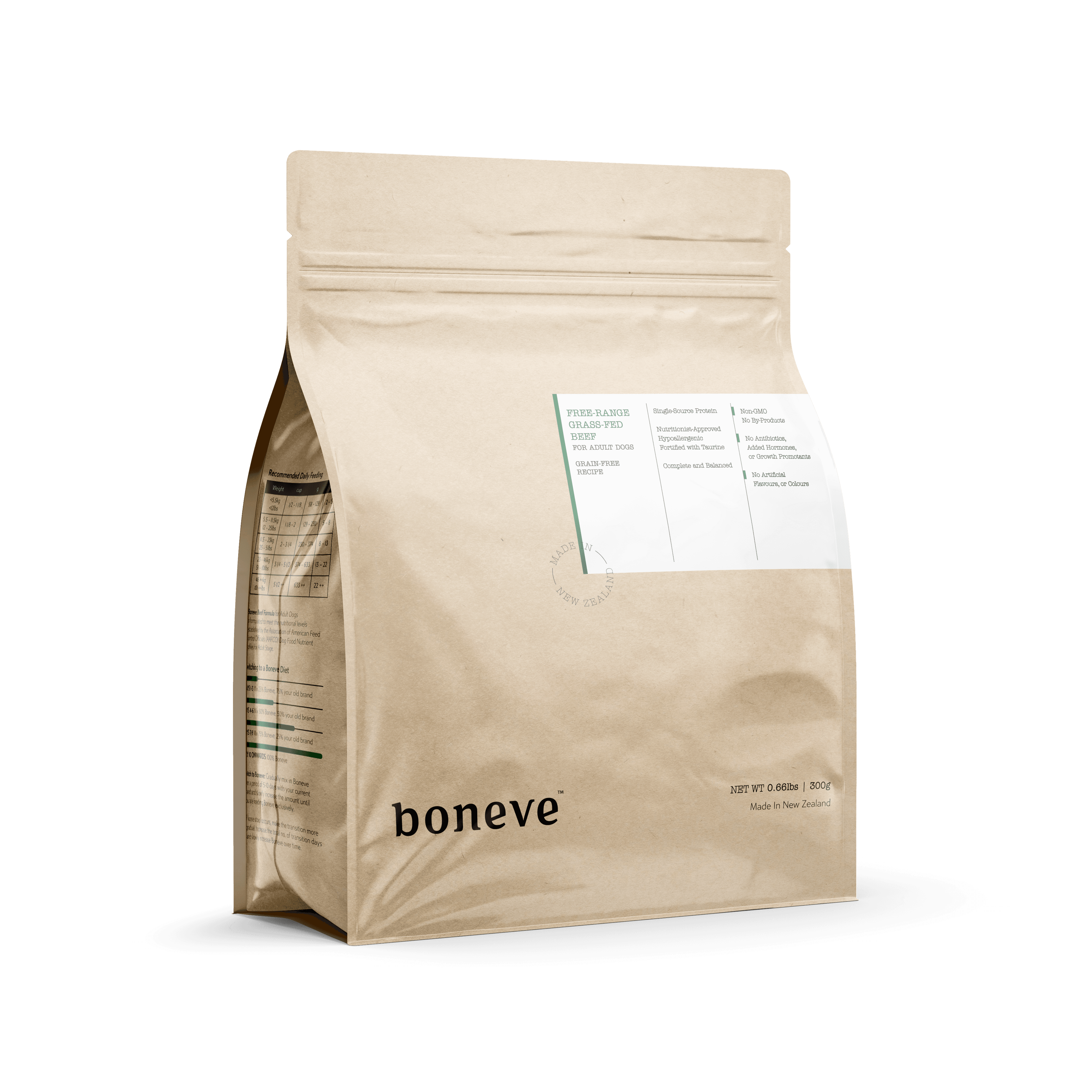 Boneve Grain Free Dry Dog Food (Beef), 300g