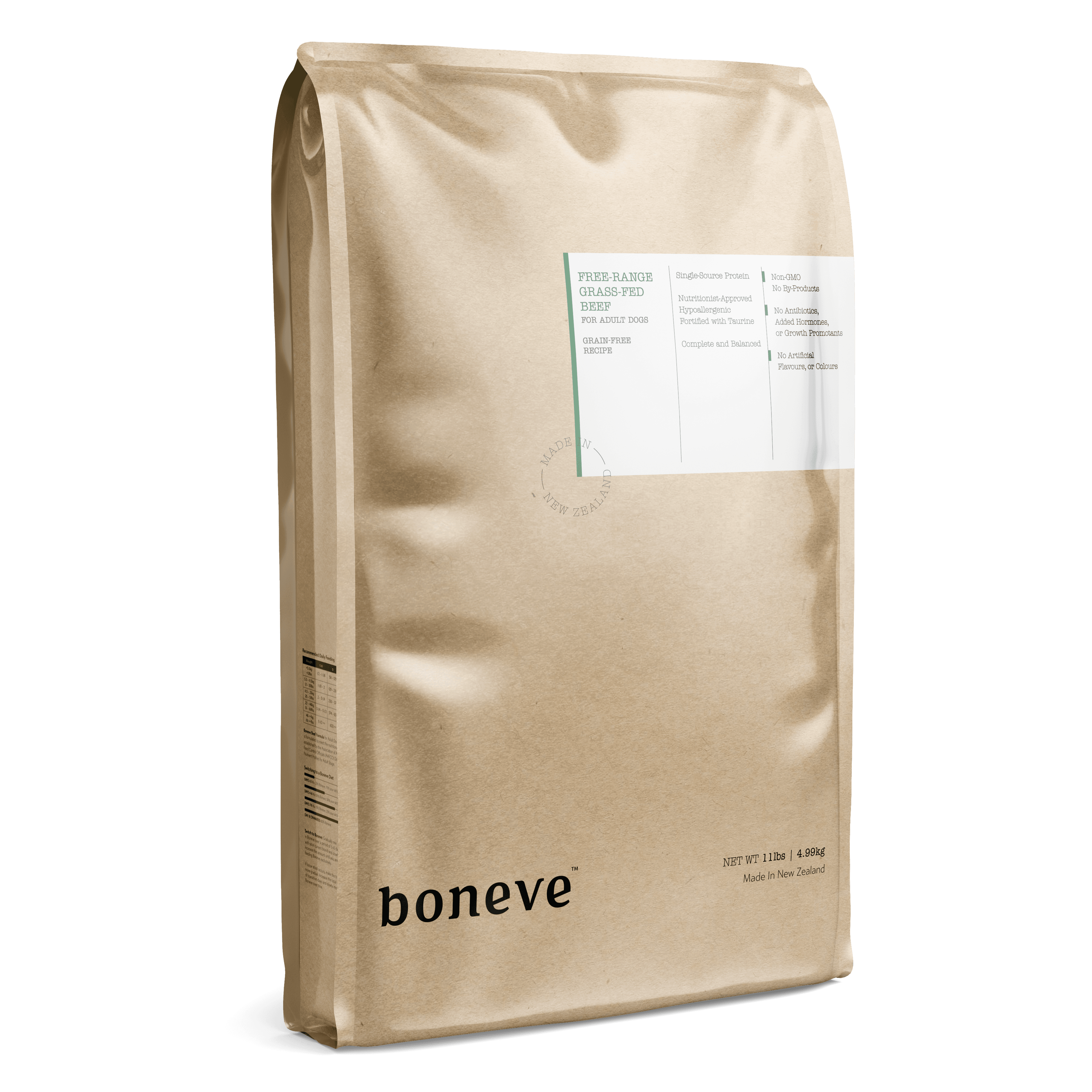 Boneve Grain Free Dry Dog Food (Beef), 4.99kg