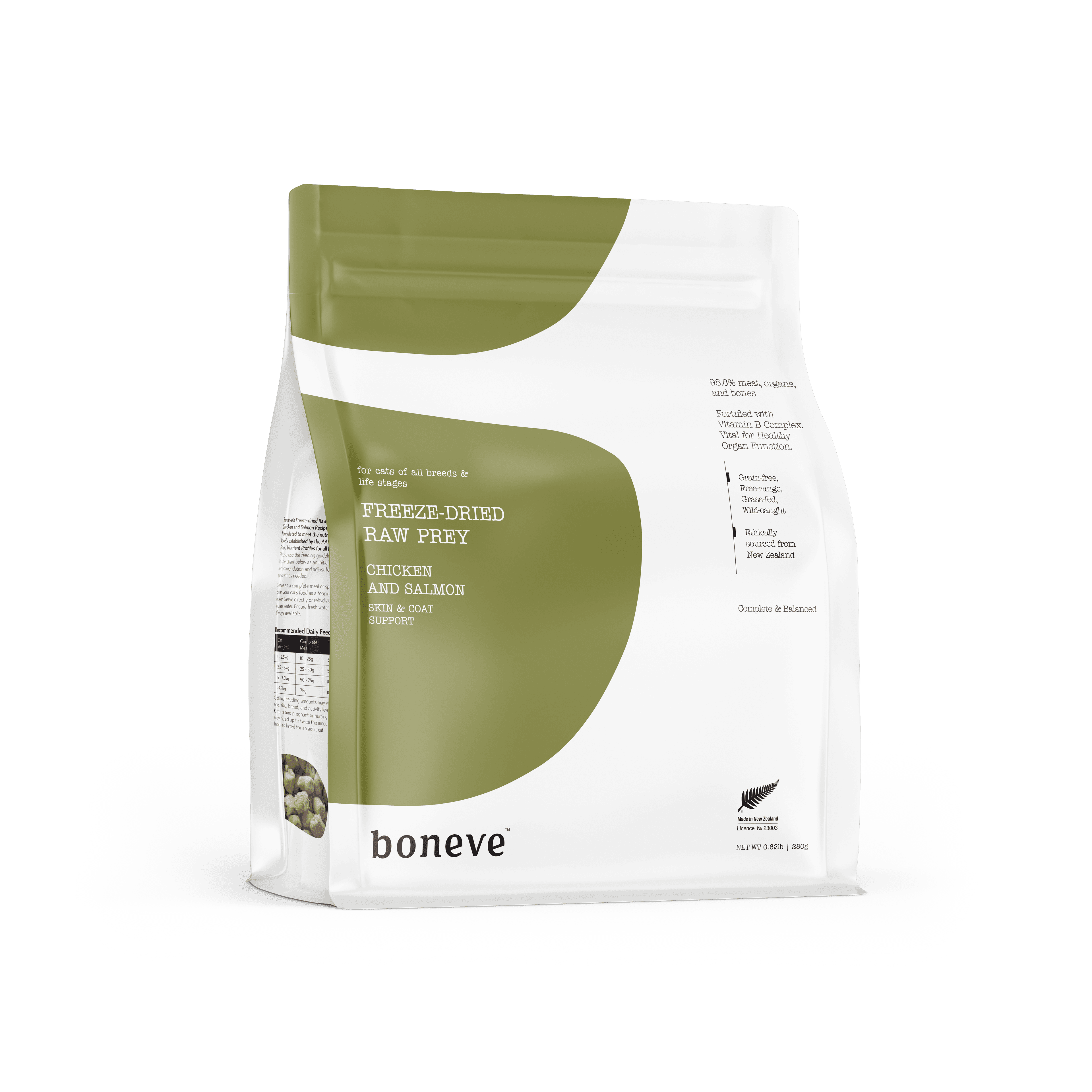 Boneve Freeze Dried Cat Food (Chicken & Salmon), 280g