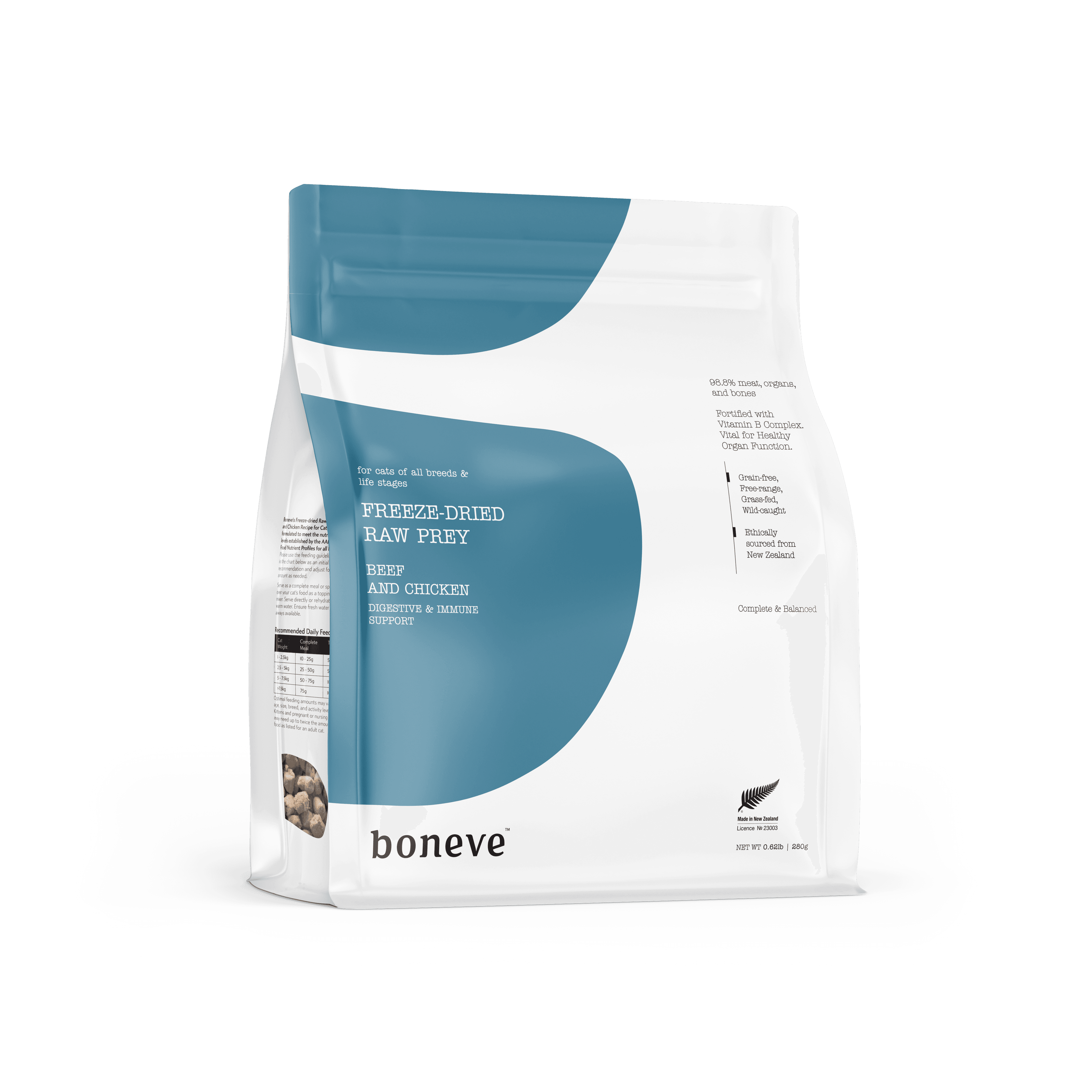Boneve Freeze Dried Cat Food (Beef & Chicken), 280g