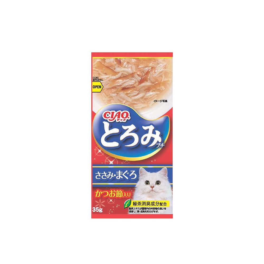 Ciao Toromi Line Pouches Cat Treats (Tuna & Bonito), 35g x 4