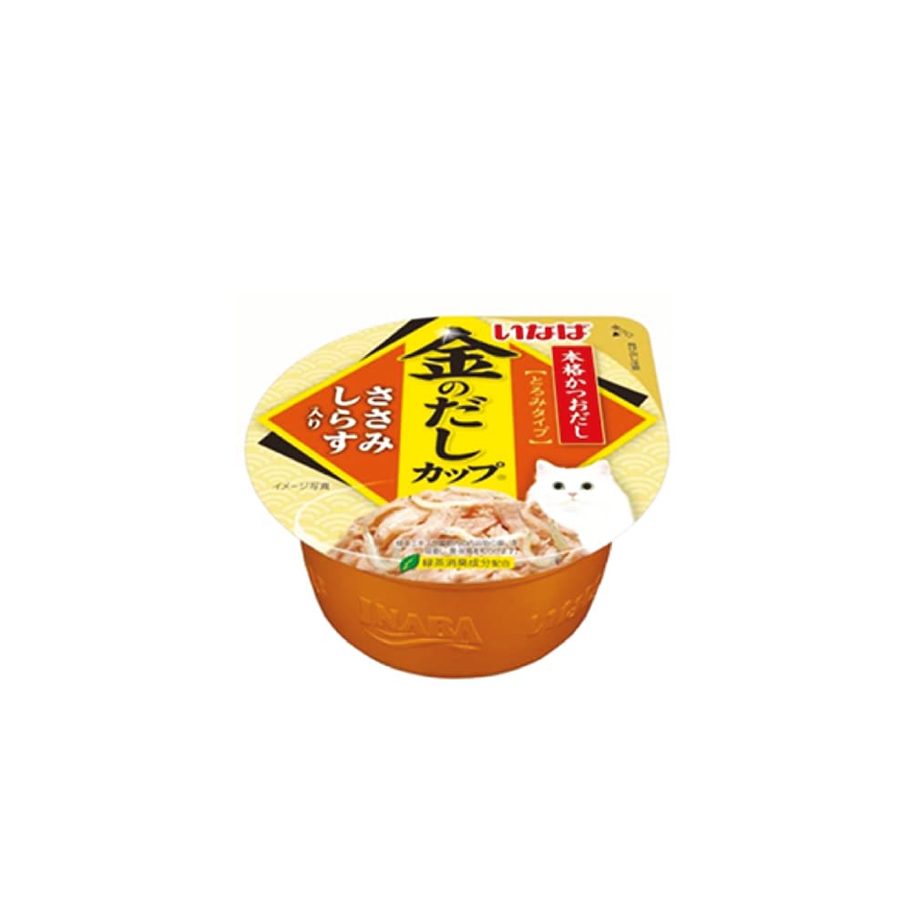 Ciao Kinnodashi Cup Wet Cat Food (Chicken Fillets with Shirasu), 70g