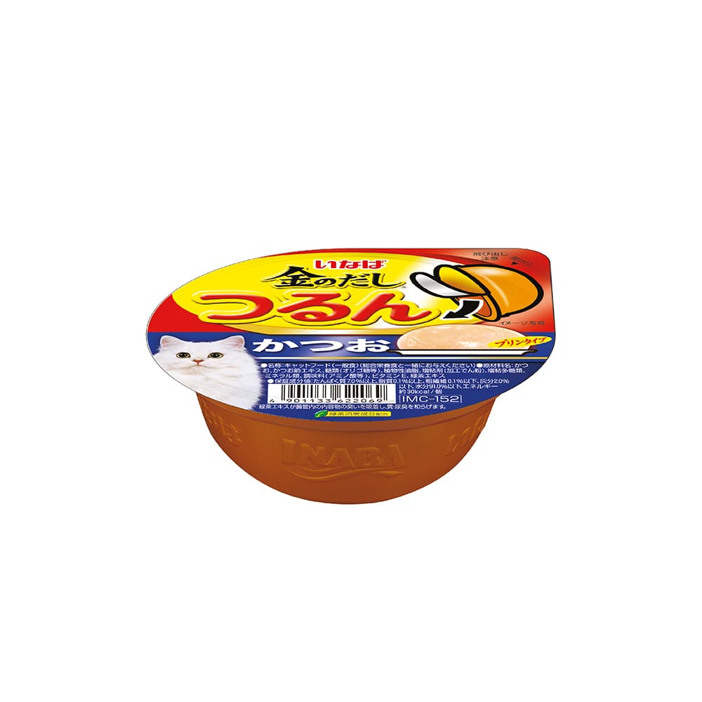 Ciao Tsurun Pudding Cup Wet Cat Food (Skipjack), 65g