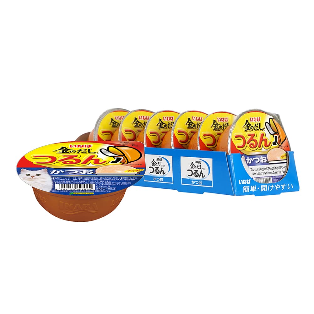 Ciao Tsurun Pudding Cup Wet Cat Food (Skipjack), 65g x 6