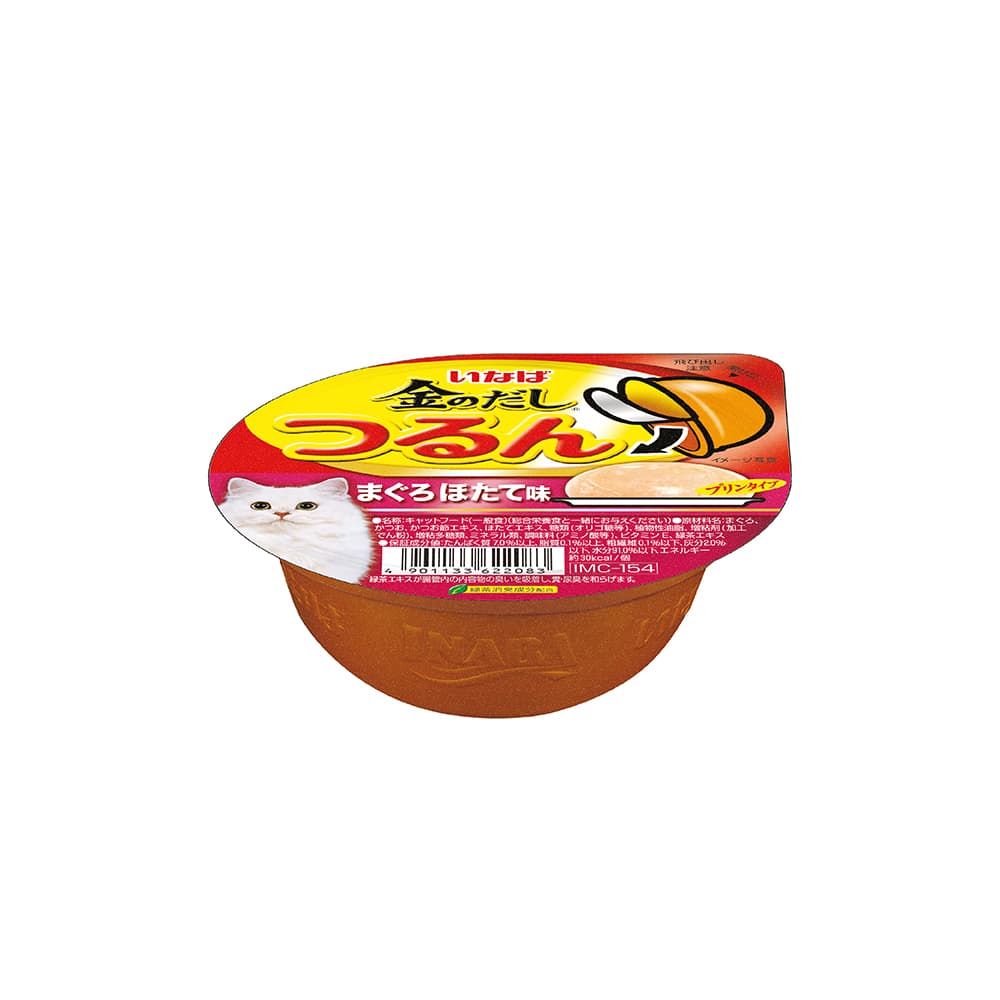 Ciao Tsurun Pudding Cup Wet Cat Food (Tuna & Scallop), 65g