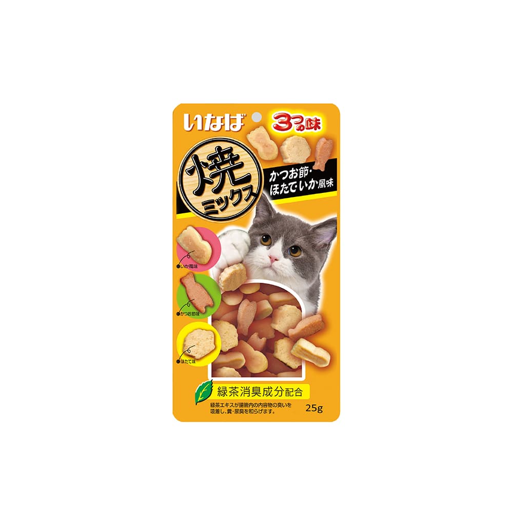 Ciao Soft Bits Cat Treats (Scallop & Squid), 25g