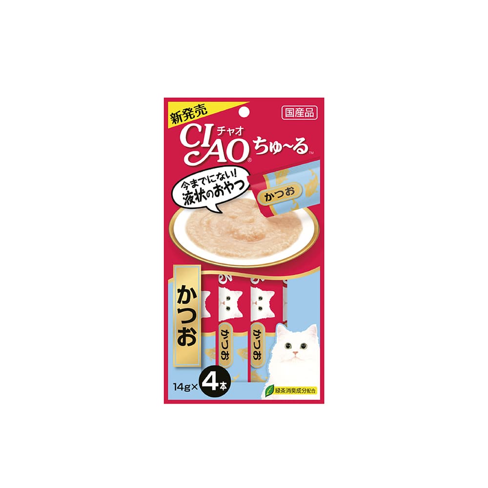 Ciao Churu Cat Treats (Katsuo), 14g x 4