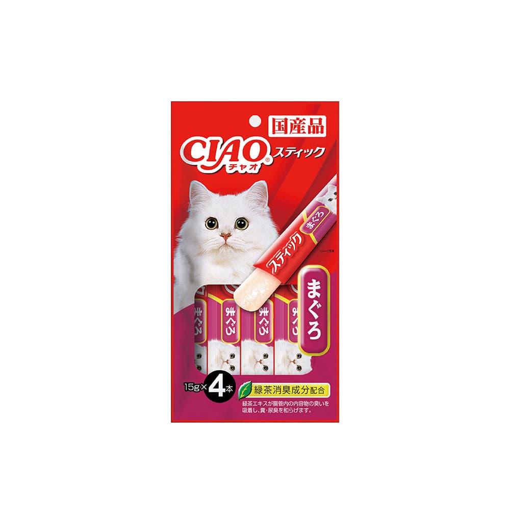 Ciao Churu Stick in Jelly Cat Treats (Maguro), 14g x 4