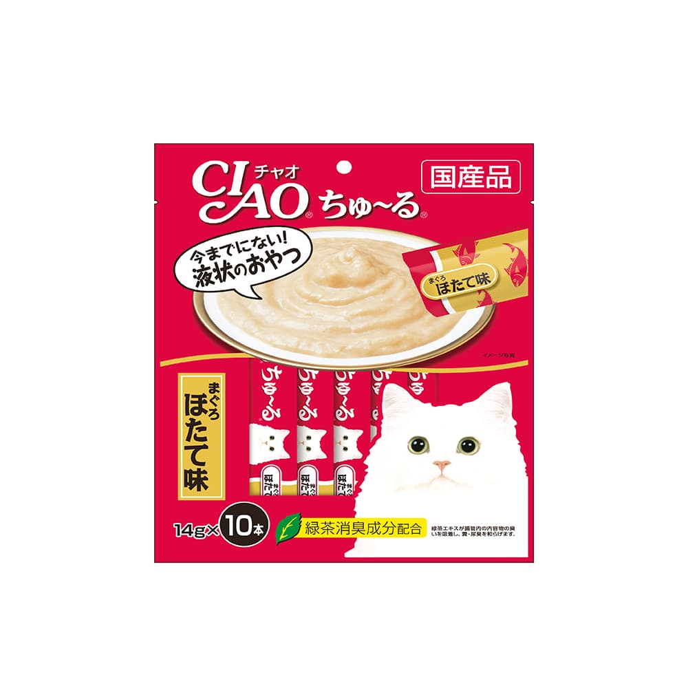 Ciao Churu Cat Treats (Tuna & Scallop), 14g x 10