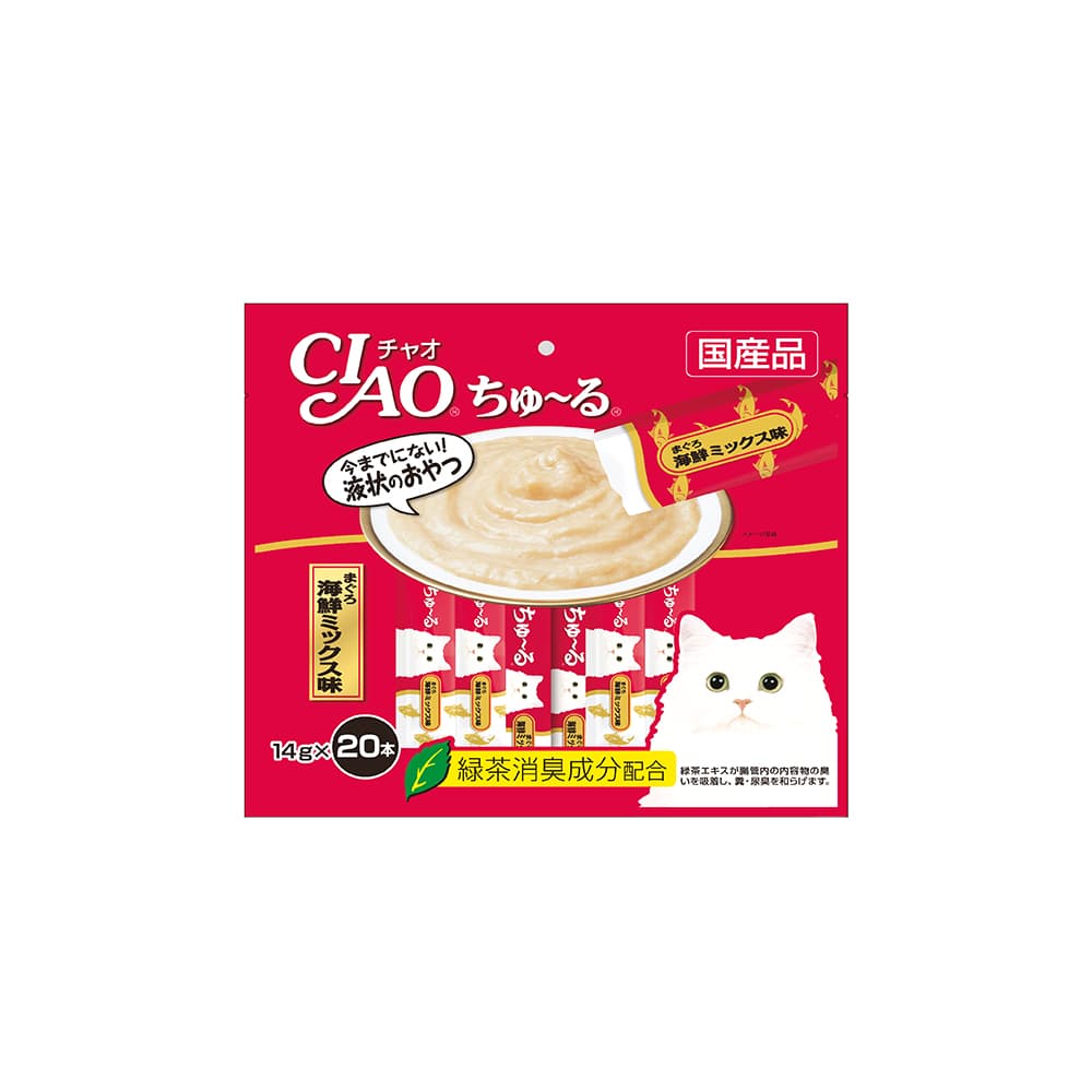 Ciao Churu Cat Treats (White Meat Tuna), 14g x 20