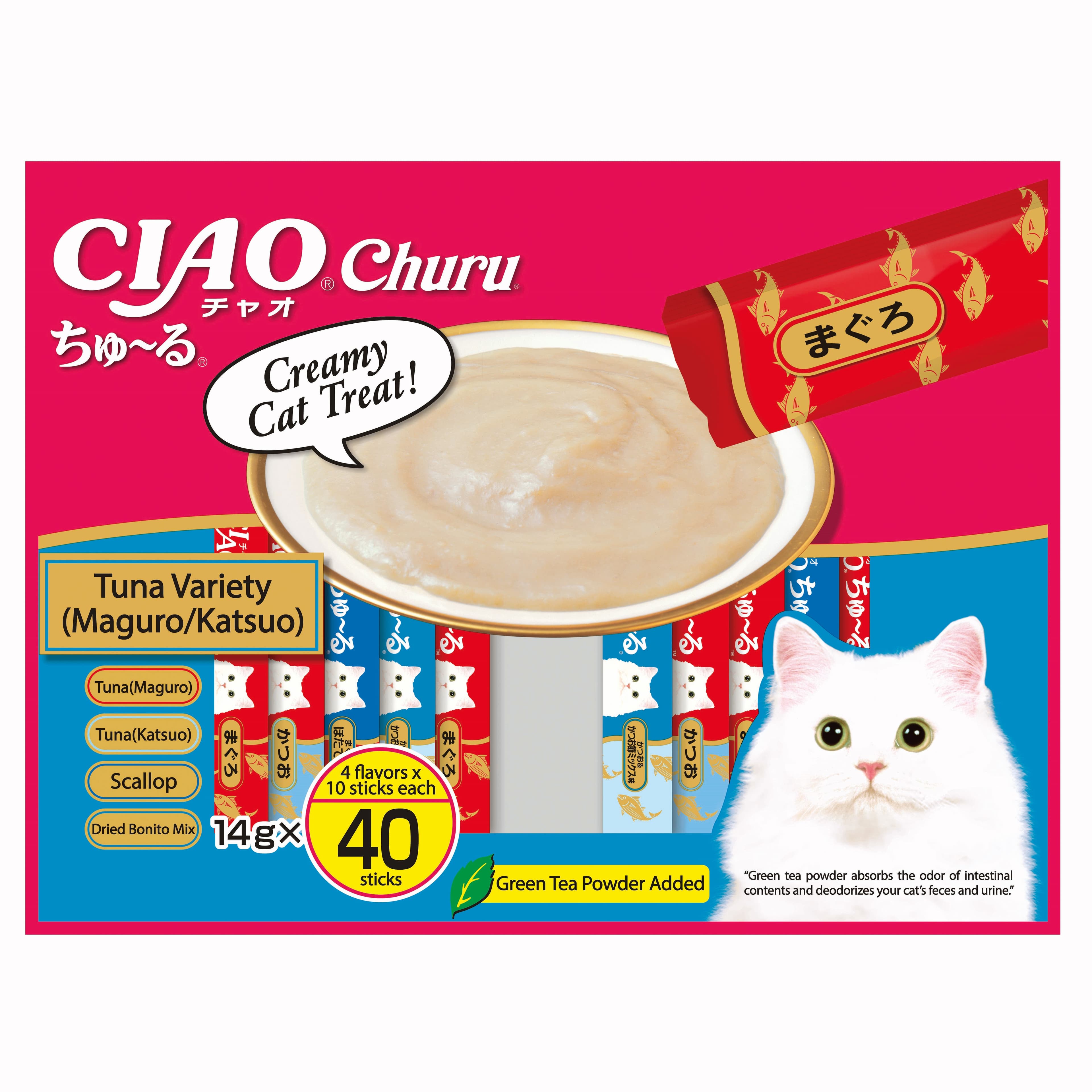 Ciao Churu Jumbo Mix Cat Treats (Tuna Maguro Mix), 14g x 40