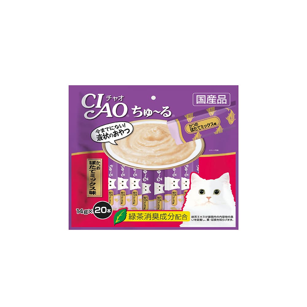 Ciao Churu Cat Treats (Tuna & Scallop), 14g x 20