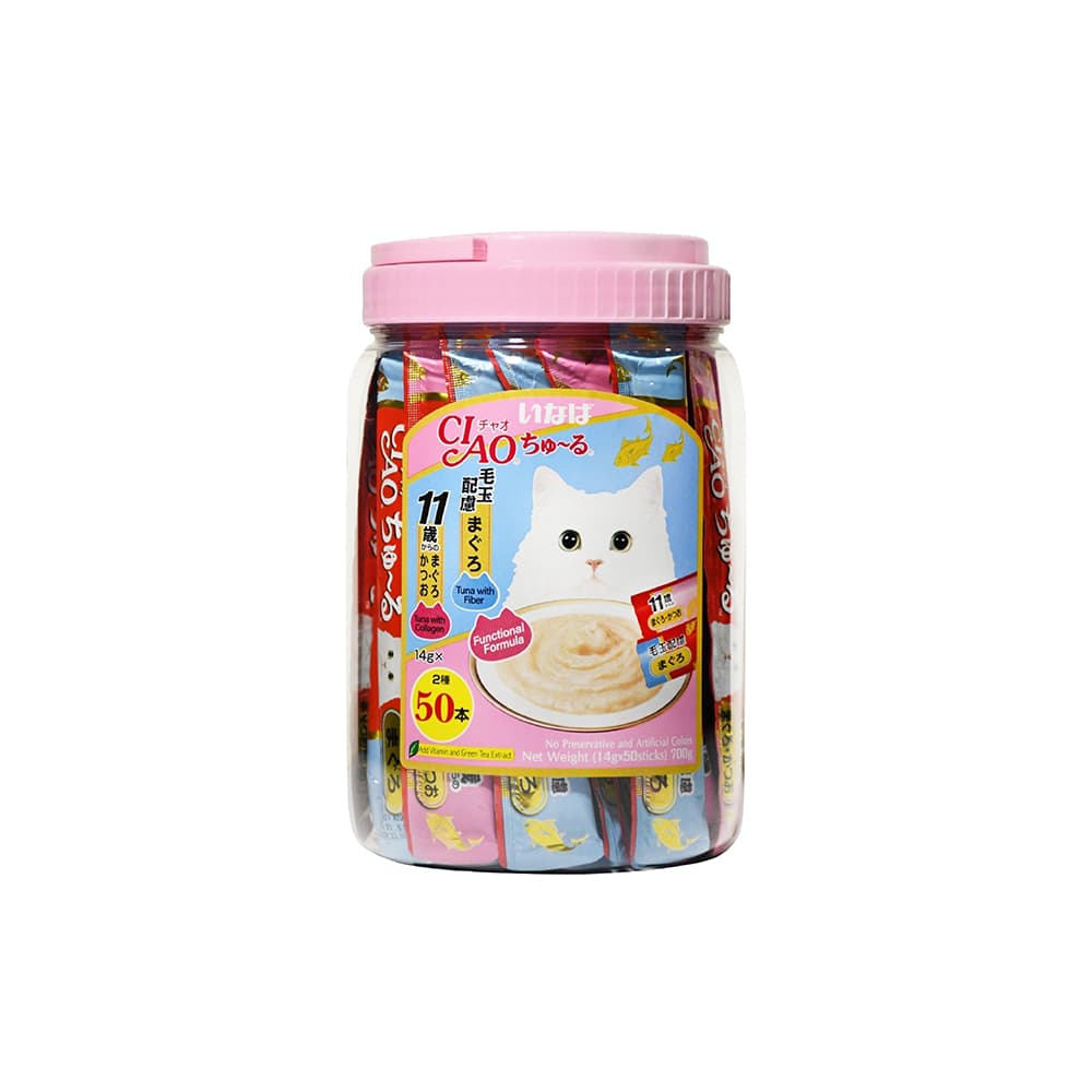 Ciao Churu Festival Tube Cat Treats (Fucntional Mix), 14g x 50