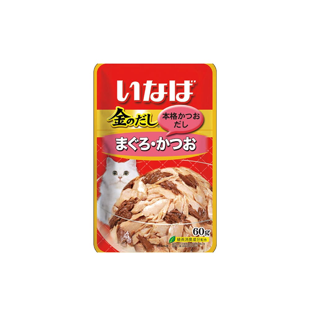 Ciao Golden Stock Pouch in Jelly Wet Cat Food (Tuna), 60g x 12