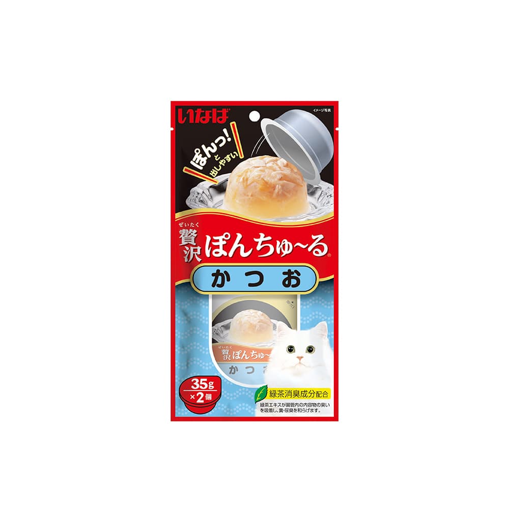 Ciao Pon Churu Wet Cat Treats (Bonito), 35g x 2