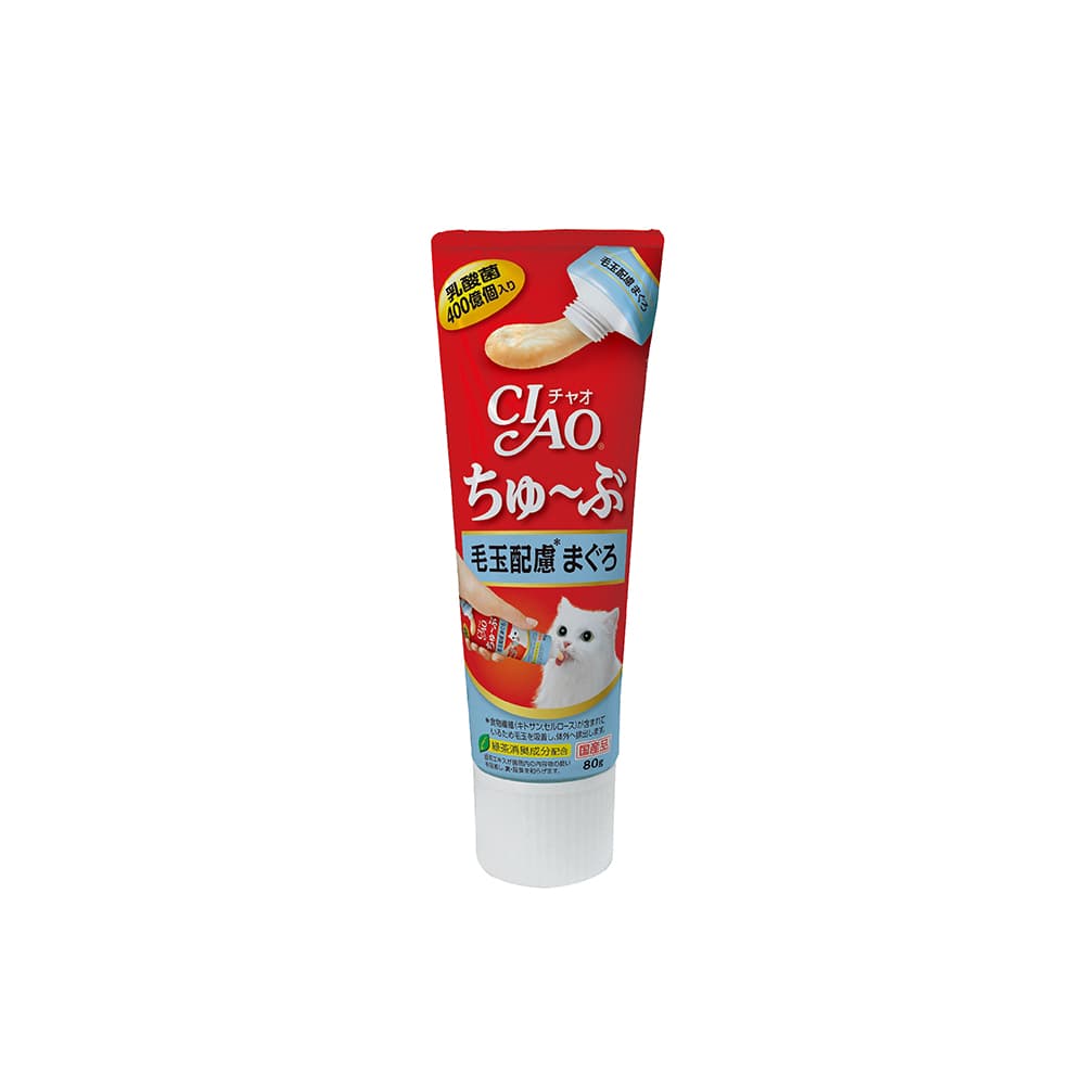 Ciao Churu Tube Cat Treats (Tuna & Fiber), 80g