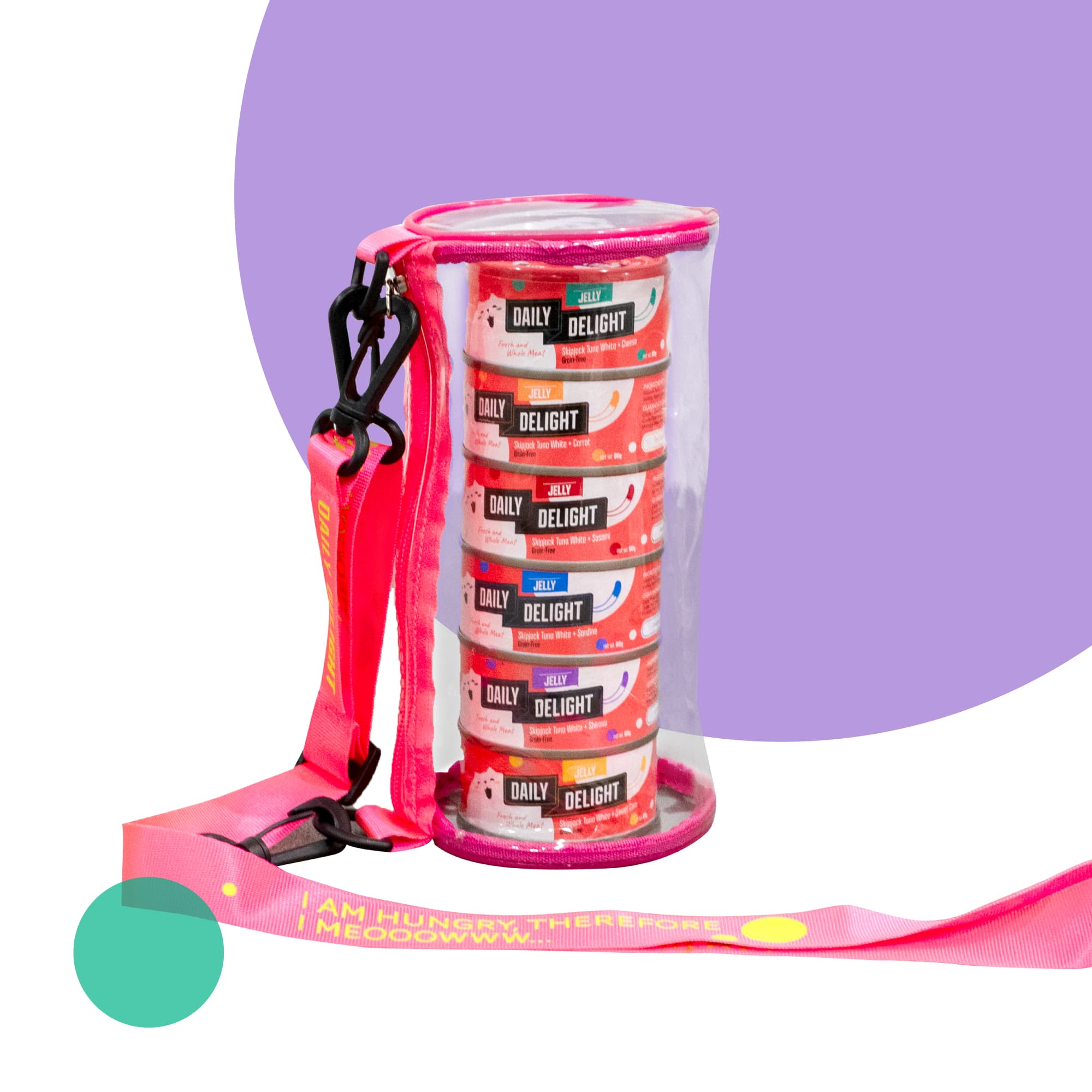 Daily Delight Variety Starter Bag Wet Cat Food (Jelly), 80g x 6