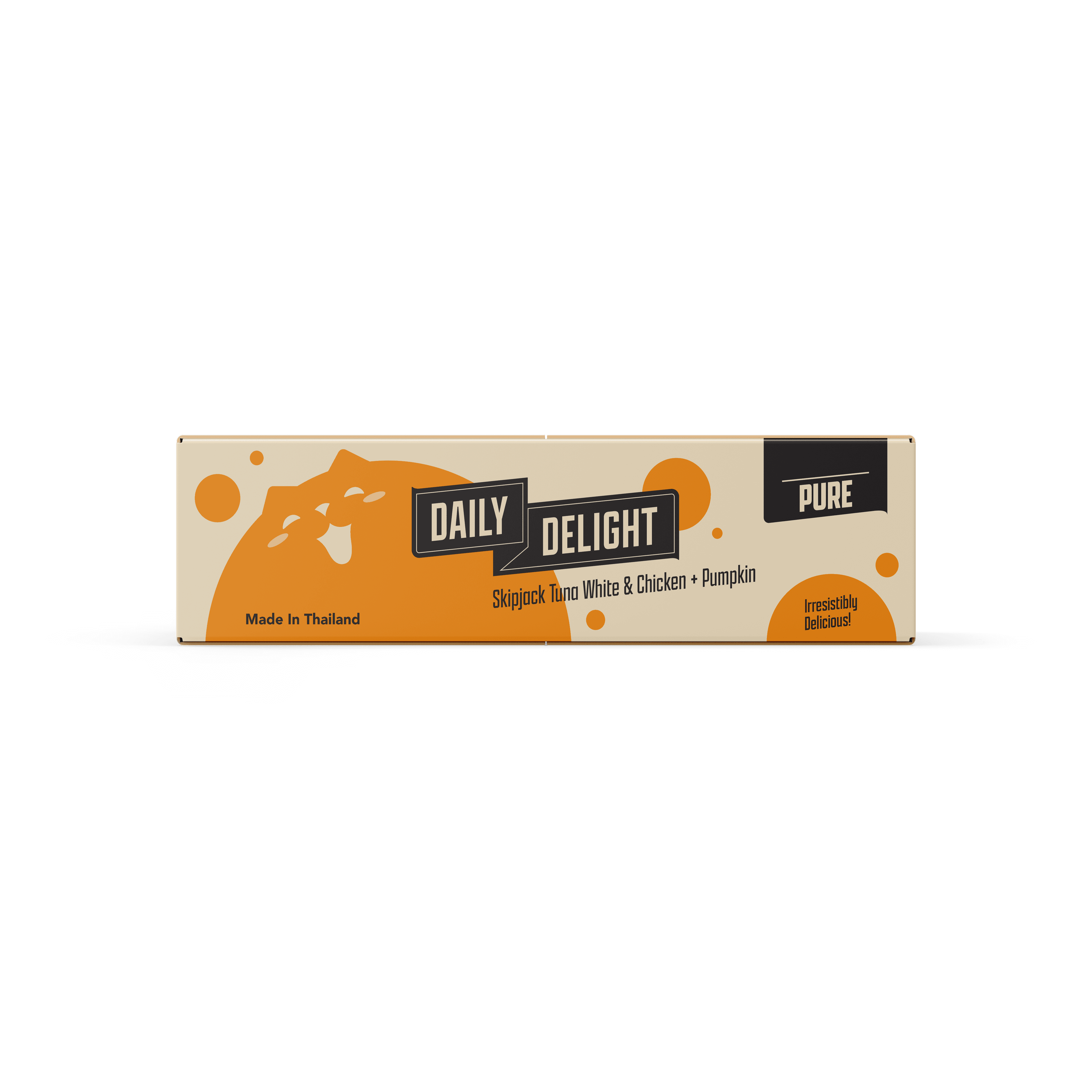 Daily Delight Pure Skipjack Tuna & Chicken Wet Cat Food (Pumpkin), 80g x 24