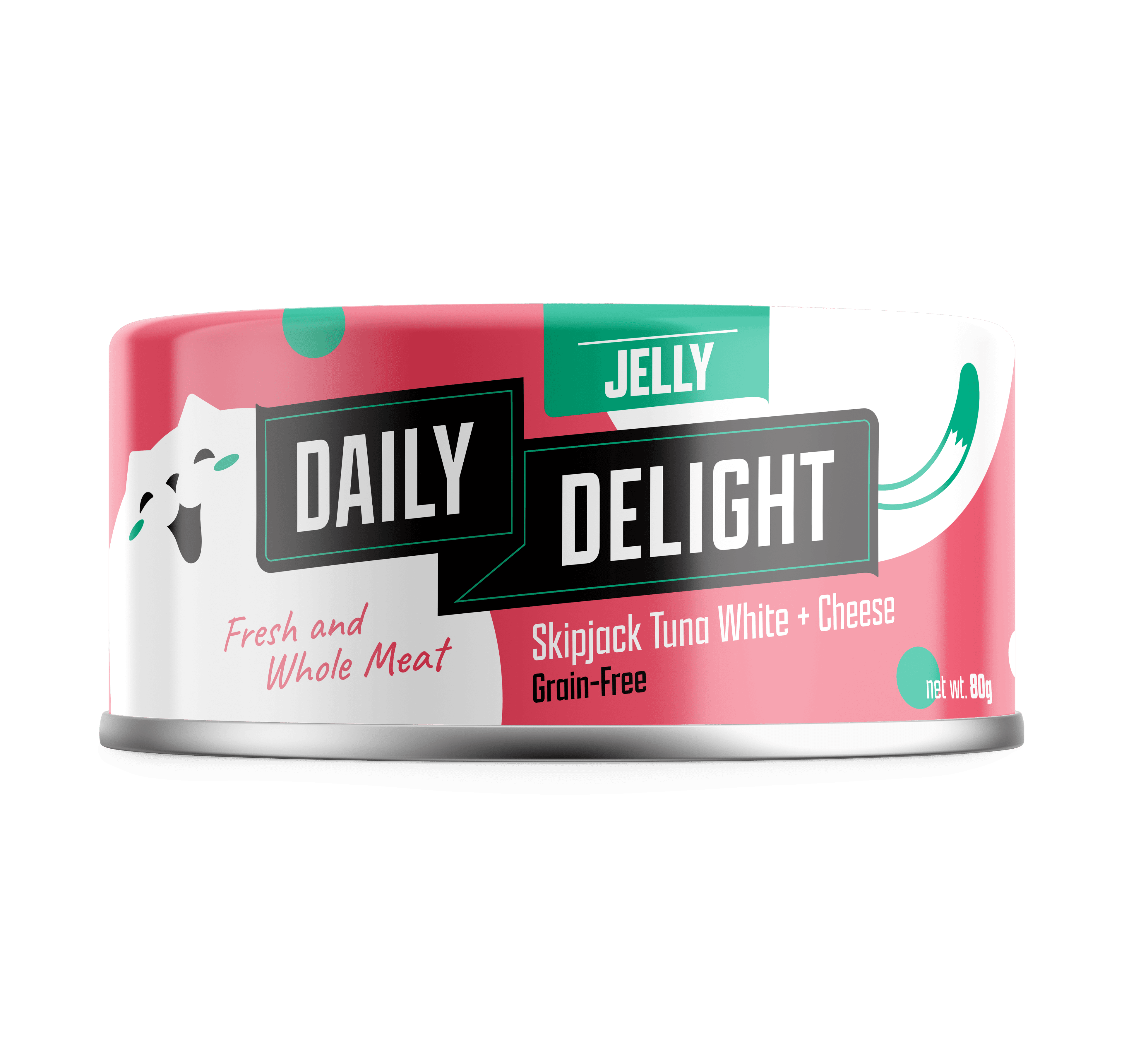 Daily Delight Jelly Skipjack Tuna Wet Cat Food (Cheese), 80g