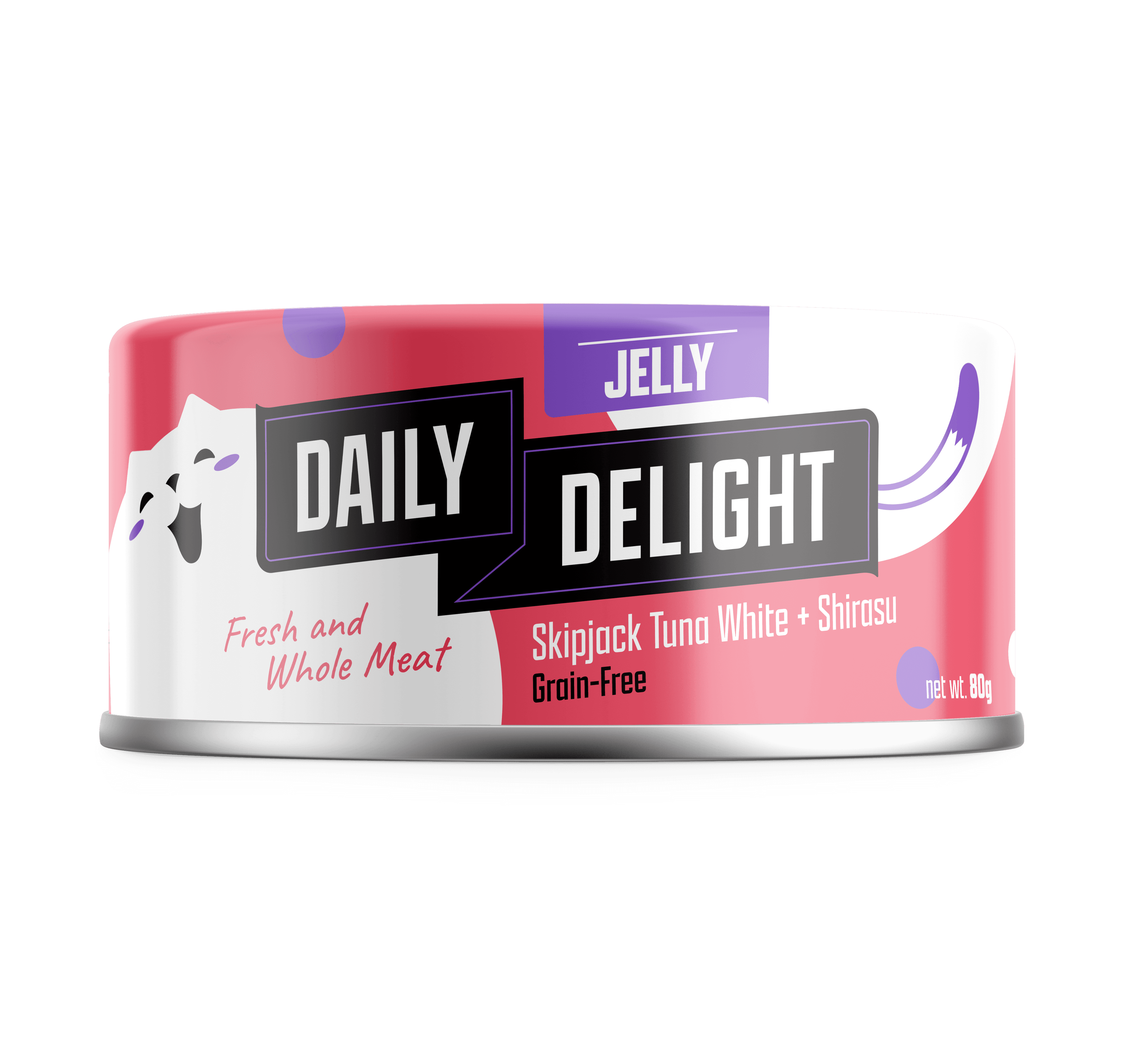 Daily Delight Jelly Skipjack Tuna Wet Cat Food (Shirasu), 80g