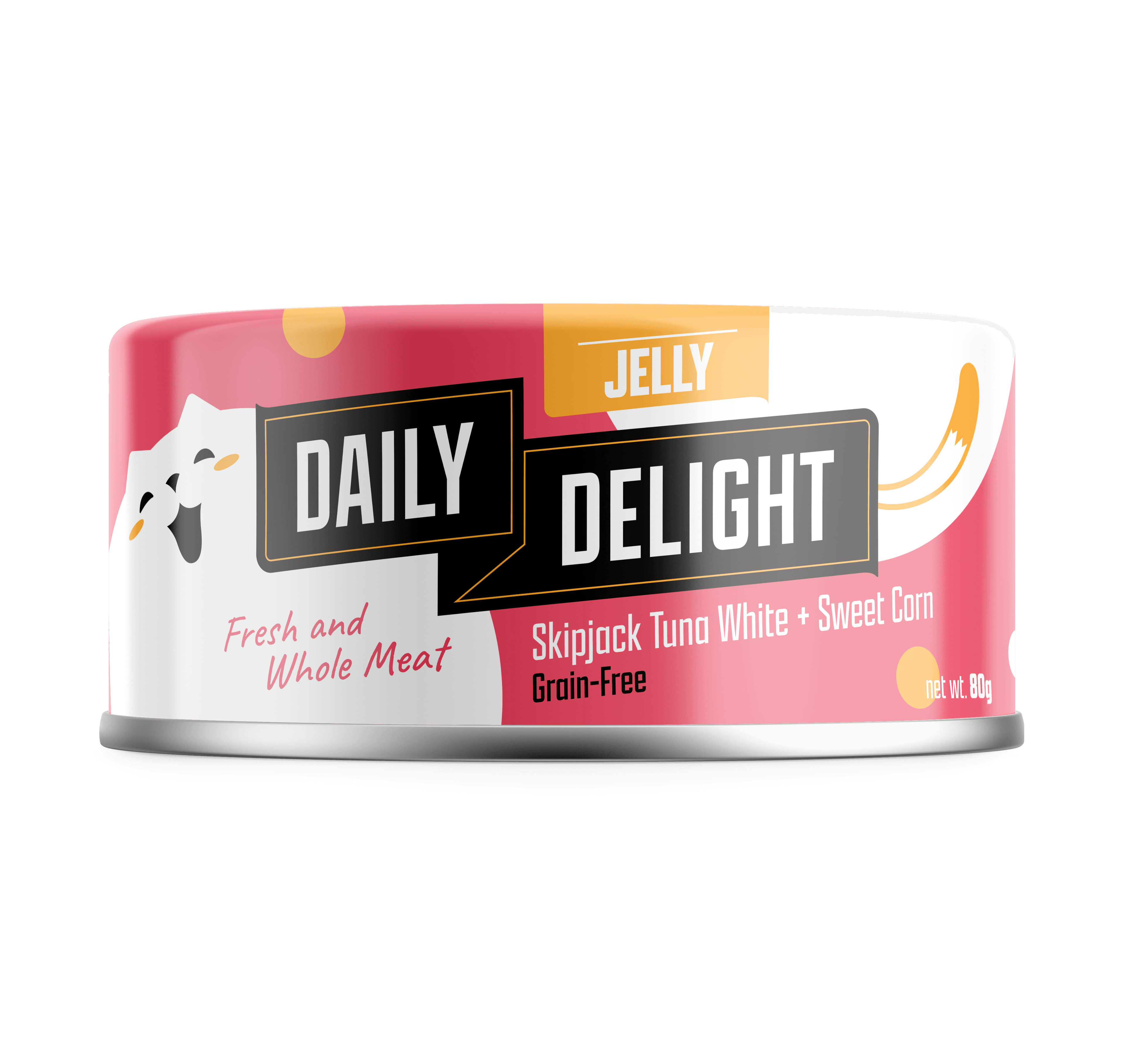 Daily Delight Jelly Skipjack Tuna Wet Cat Food (Sweet Corn), 80g