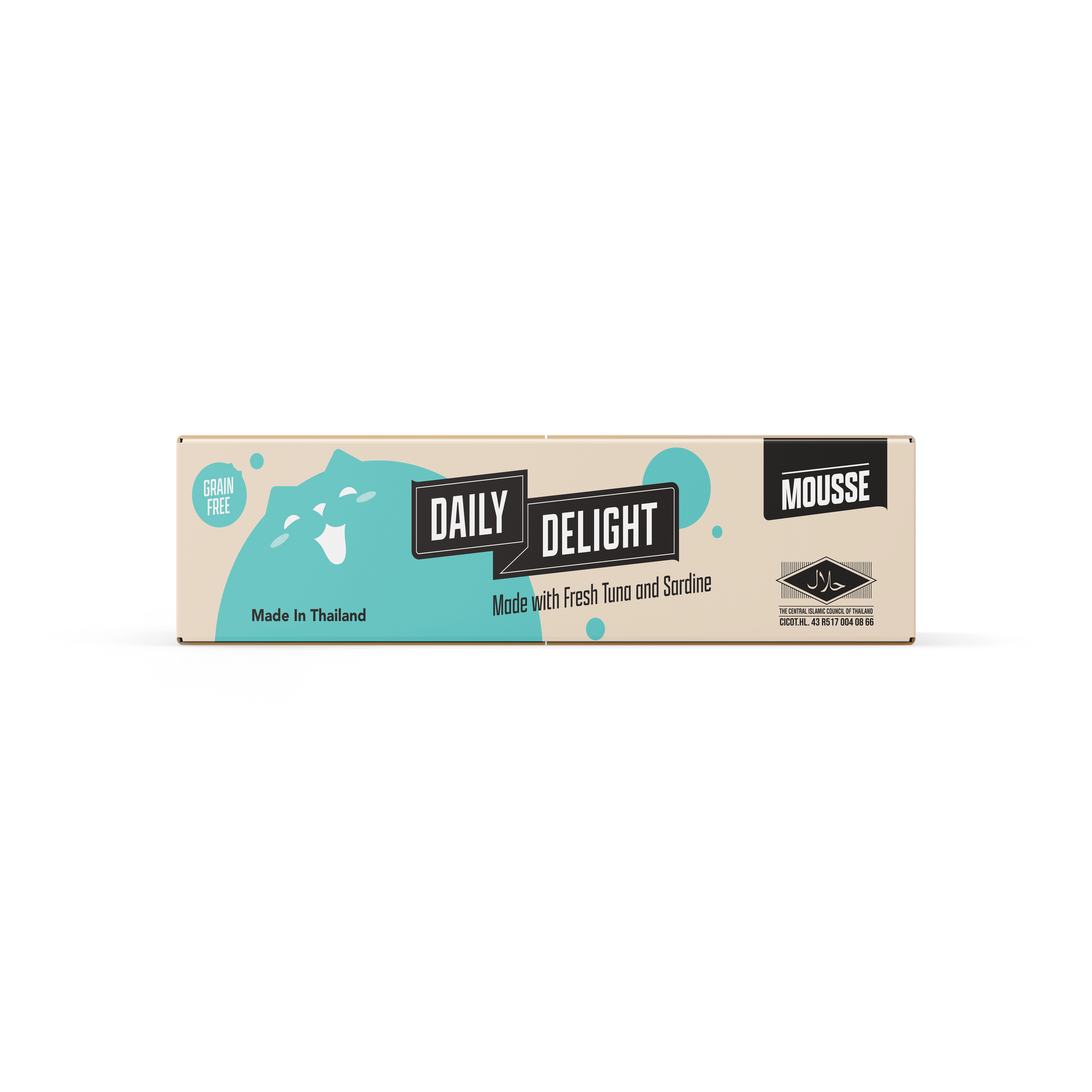Daily Delight Mousse Wet Cat Food (Tuna & Sardine), 70g x 24