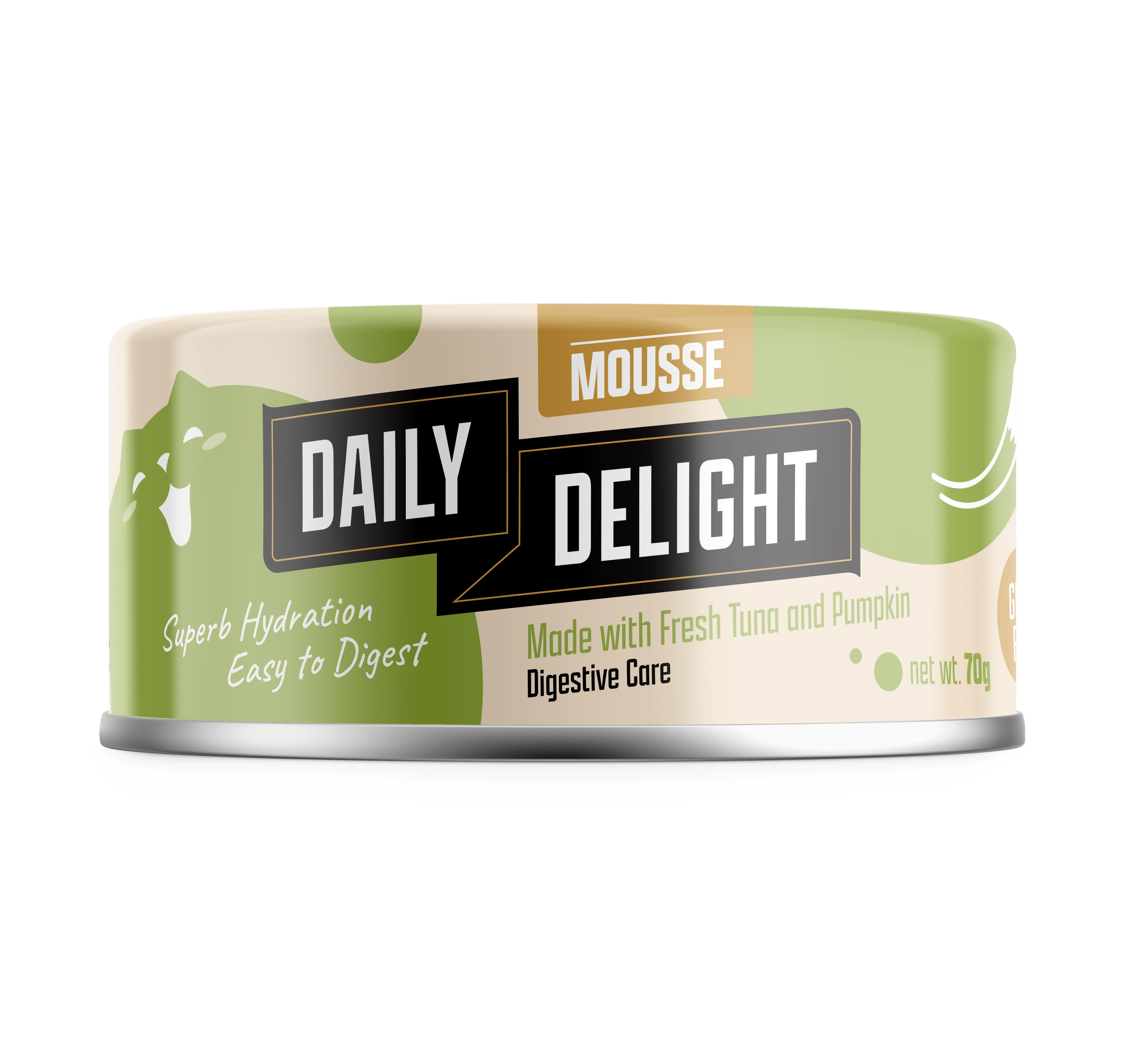 Daily Delight Mousse Wet Cat Food (Tuna & Pumpkin), 70g
