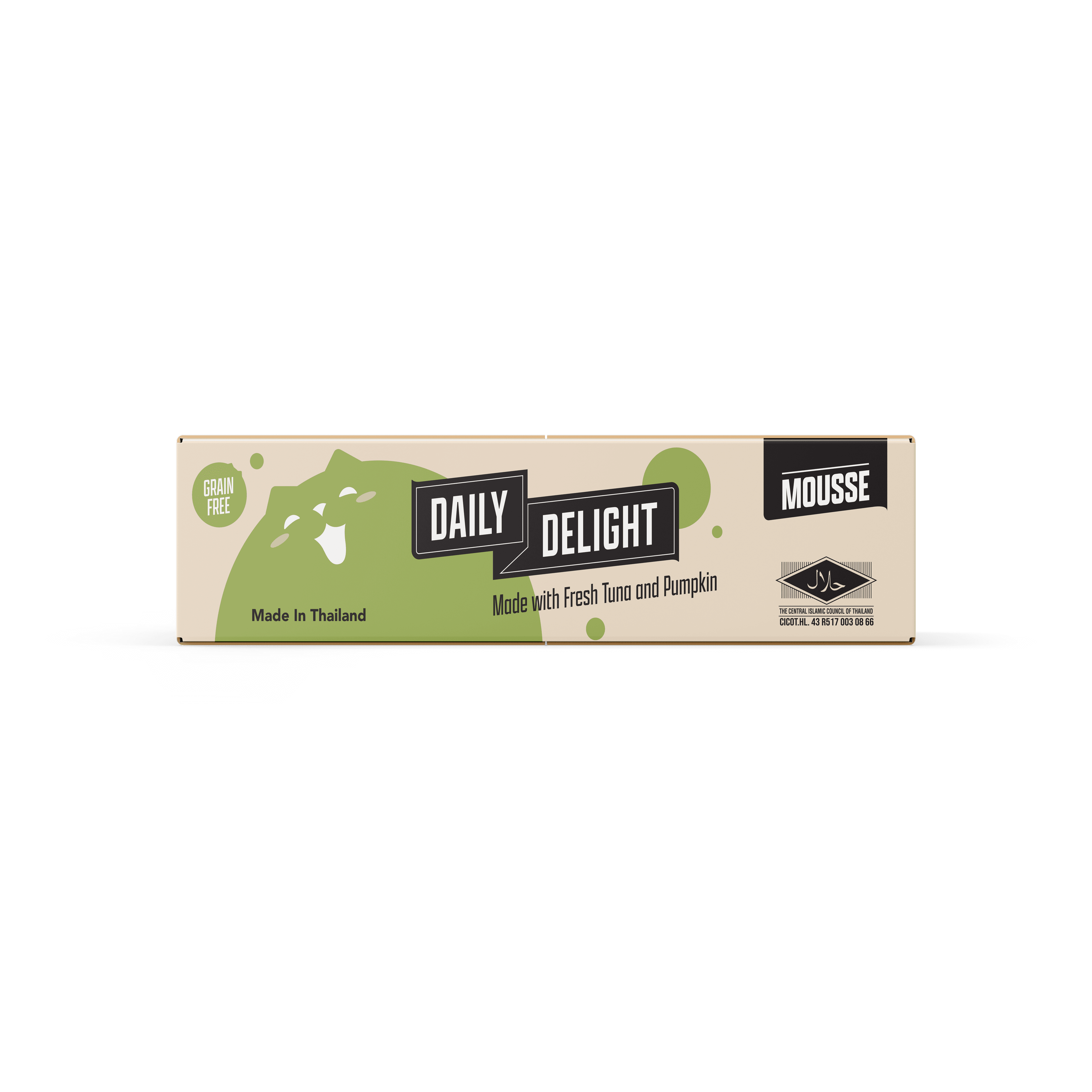 Daily Delight Mousse Wet Cat Food (Tuna & Pumpkin), 70g x 24