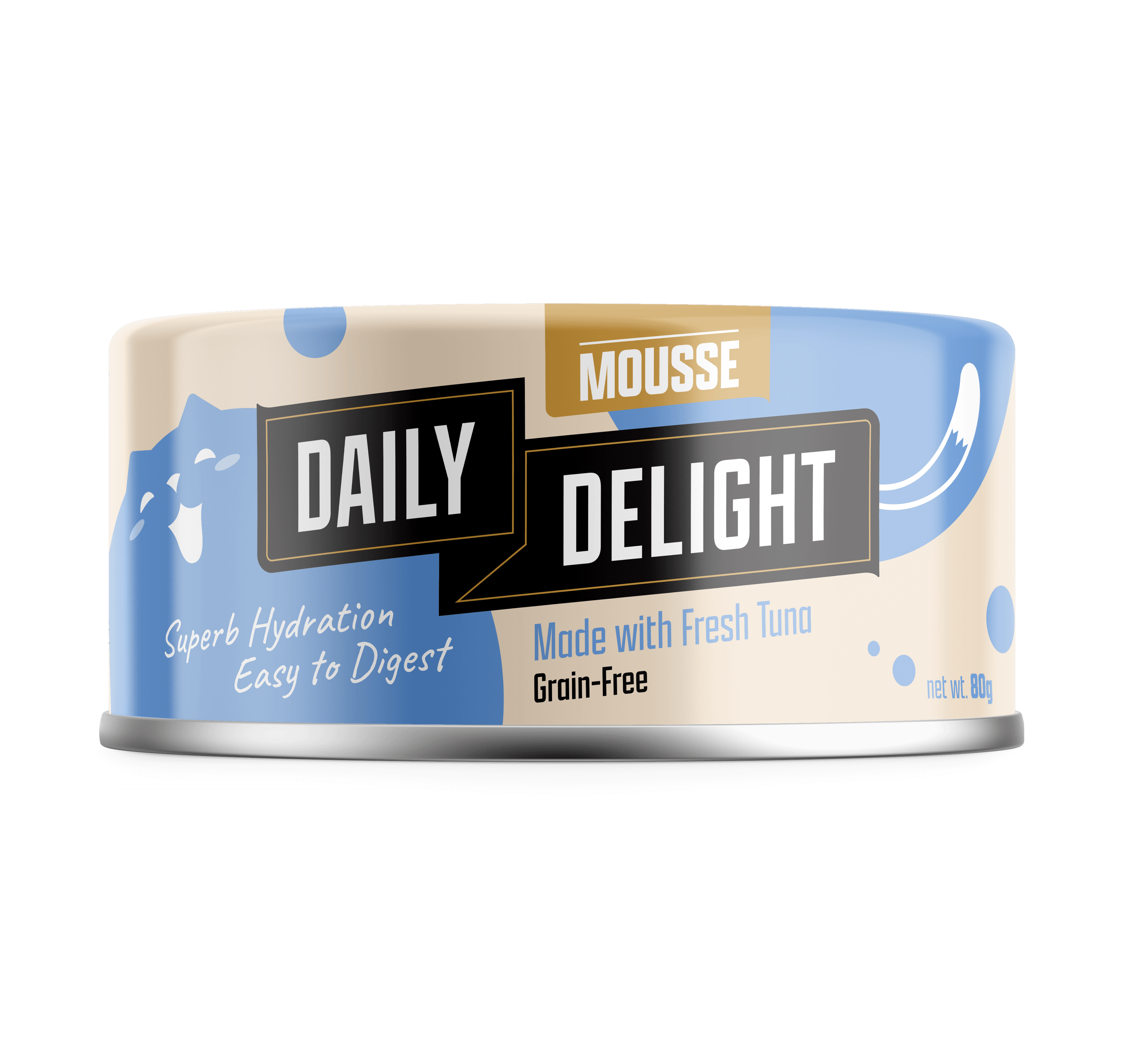Daily Delight Mousse Wet Cat Food (Tuna), 80g