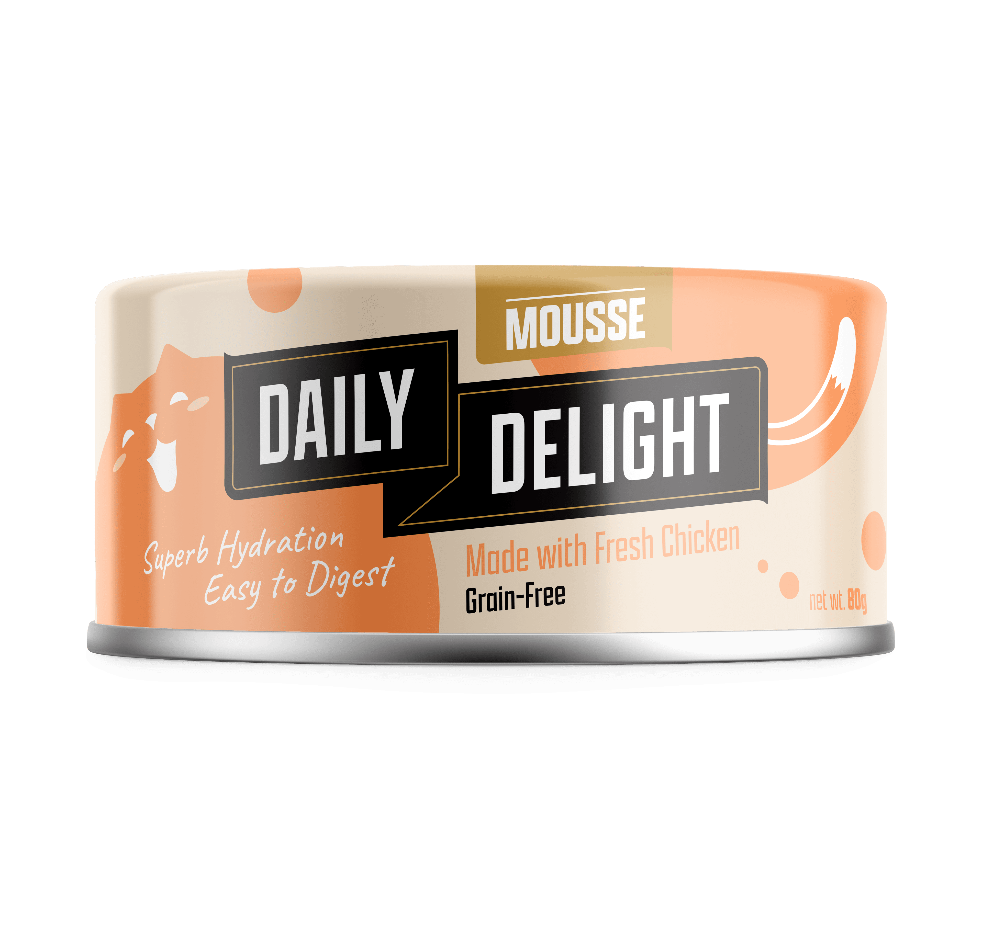 Daily Delight Mousse Wet Cat Food (Chicken), 80g