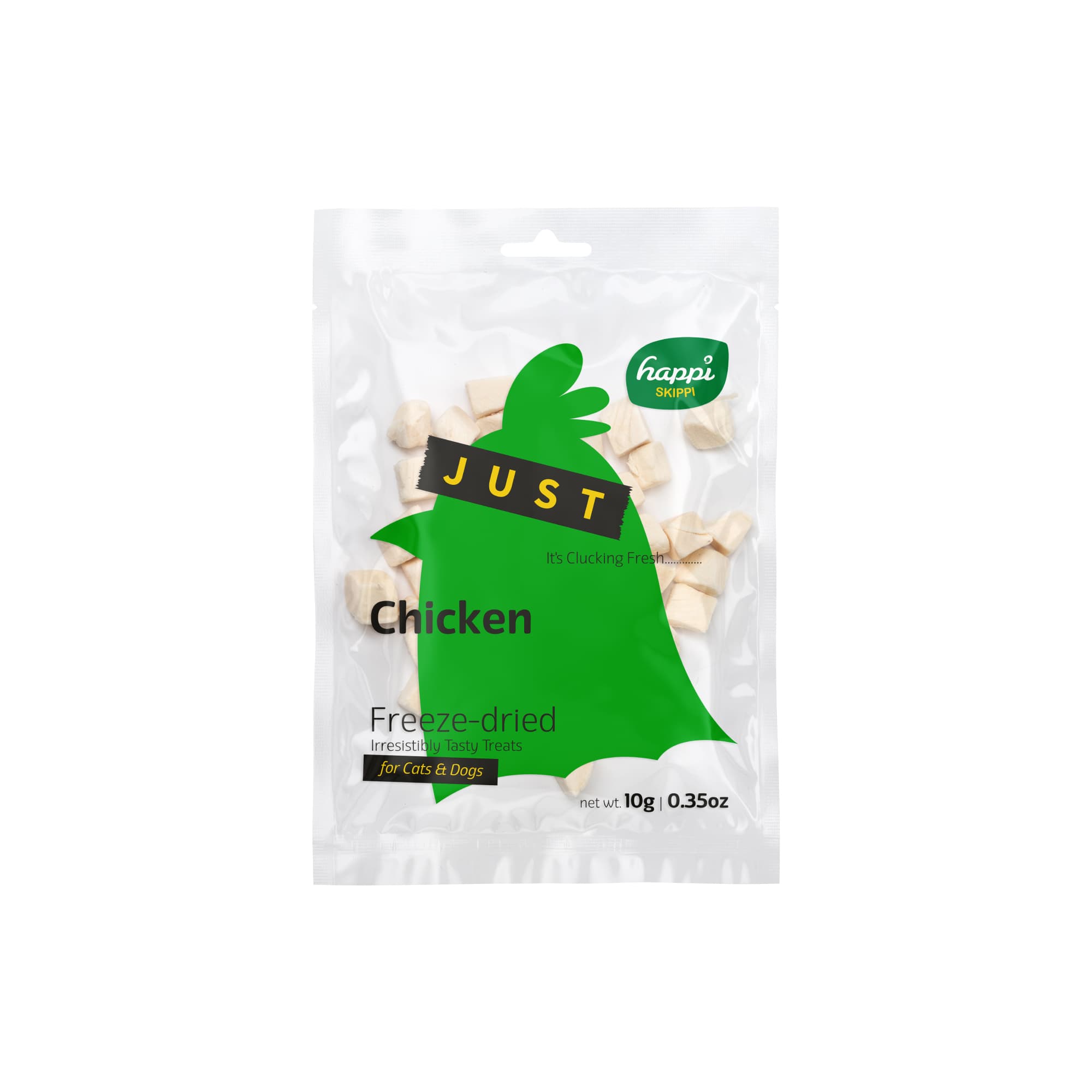 Happi Skippi Just Freeze-dried Treats For Cats and Dogs (Chicken), 10g