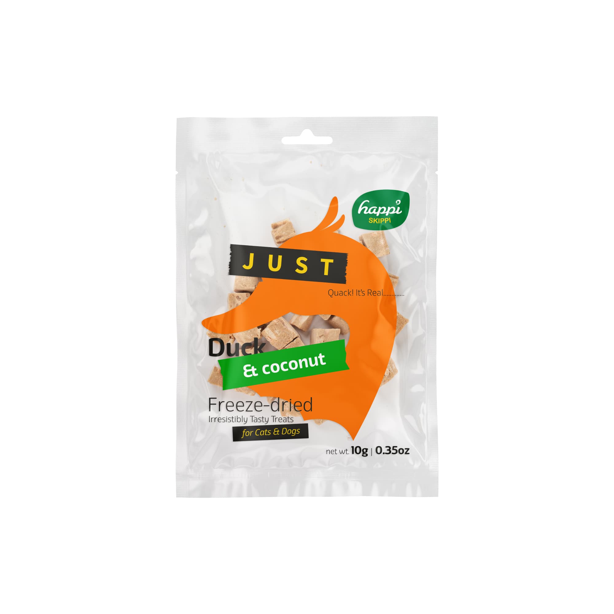 Happi Skippi Just Freeze-dried Treats For Cats and Dogs (Duck & Coconut), 10g