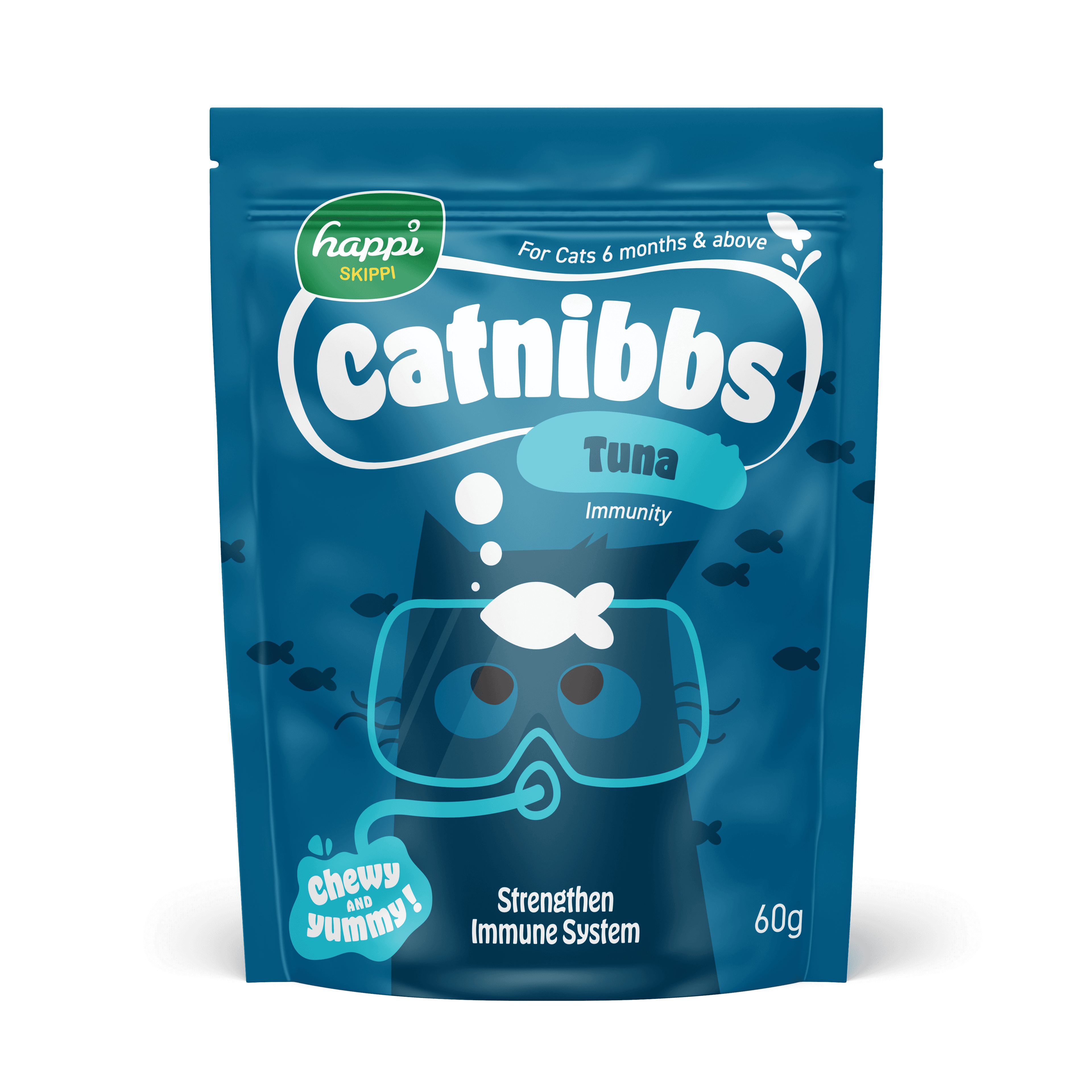Happi Skippi Catnibbs Cat Treats (Tuna), 60g