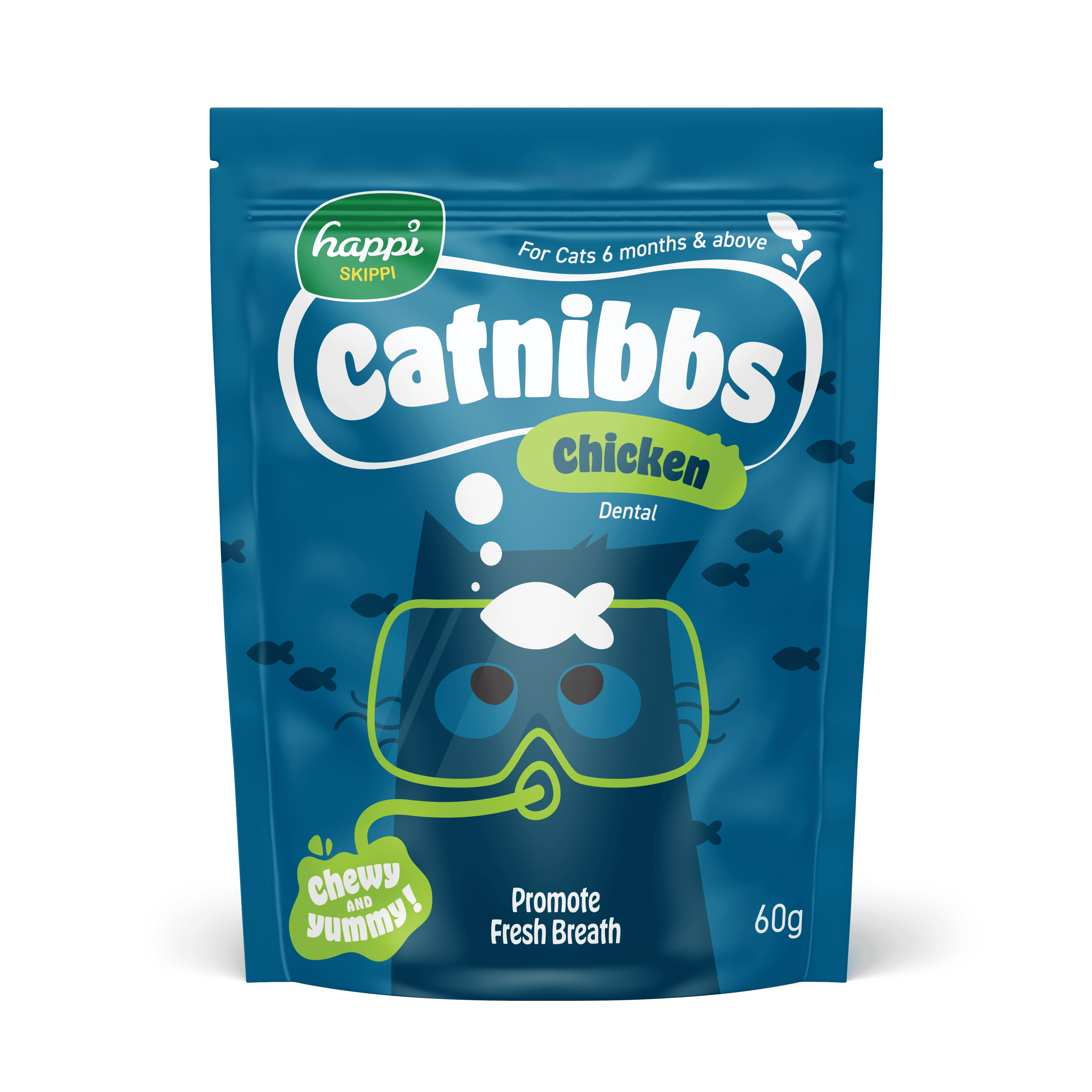Happi Skippi Catnibbs Cat Treats (Chicken), 60g