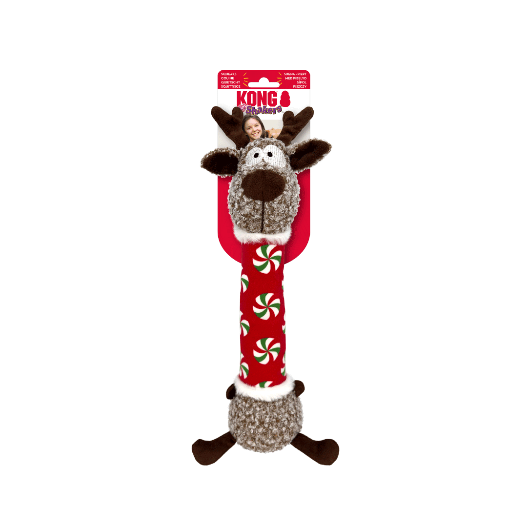 KONG Holiday Shakers™ Luvs Reindeer (Medium), 1pcs