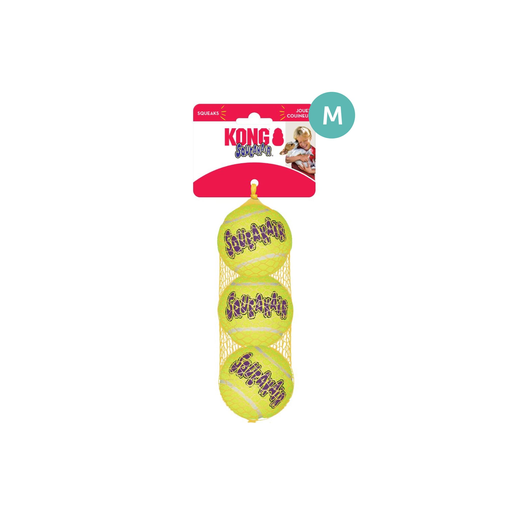 KONG SqueakAir Balls (Medium), 3pcs