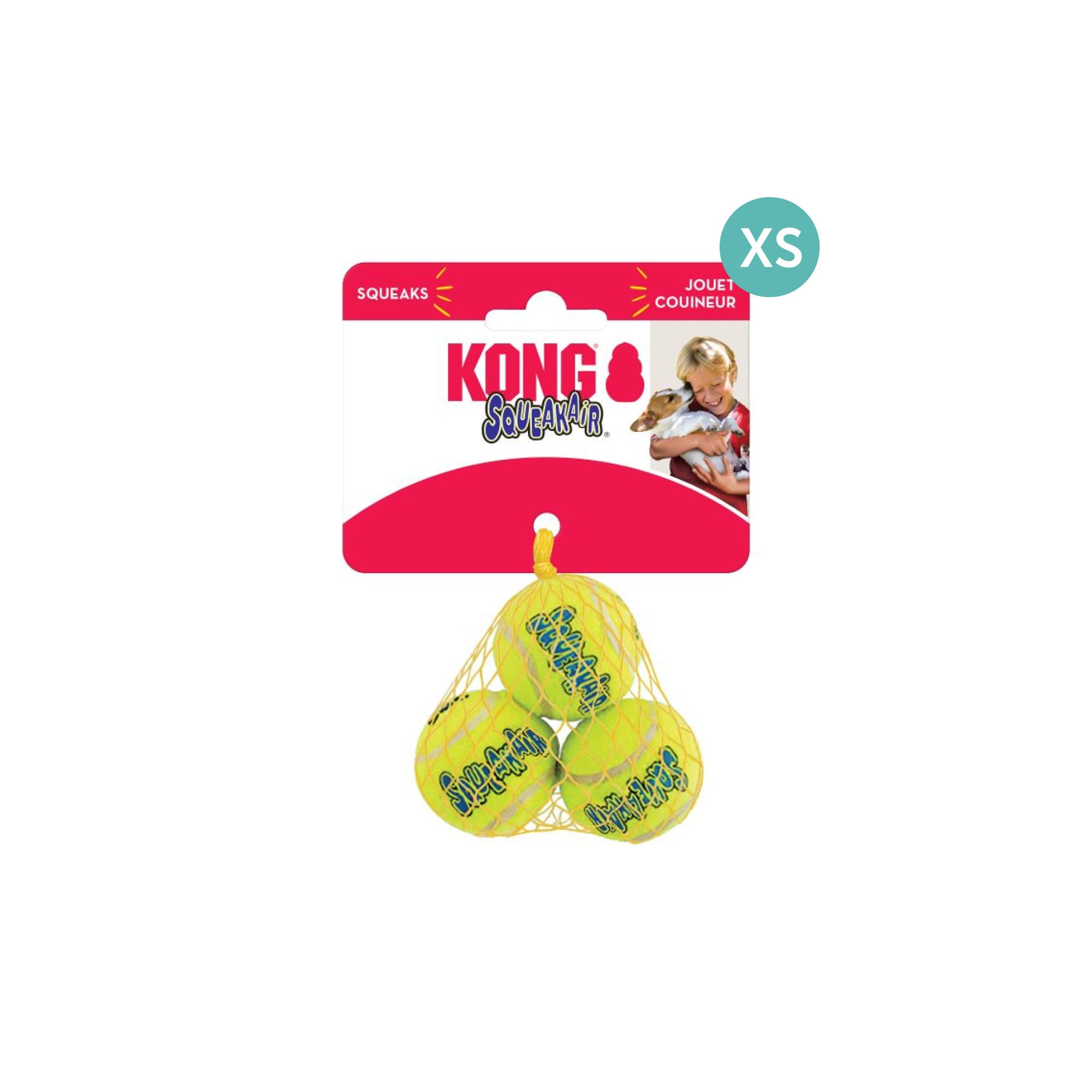 KONG SqueakAir Balls (XSmall), 3pcs