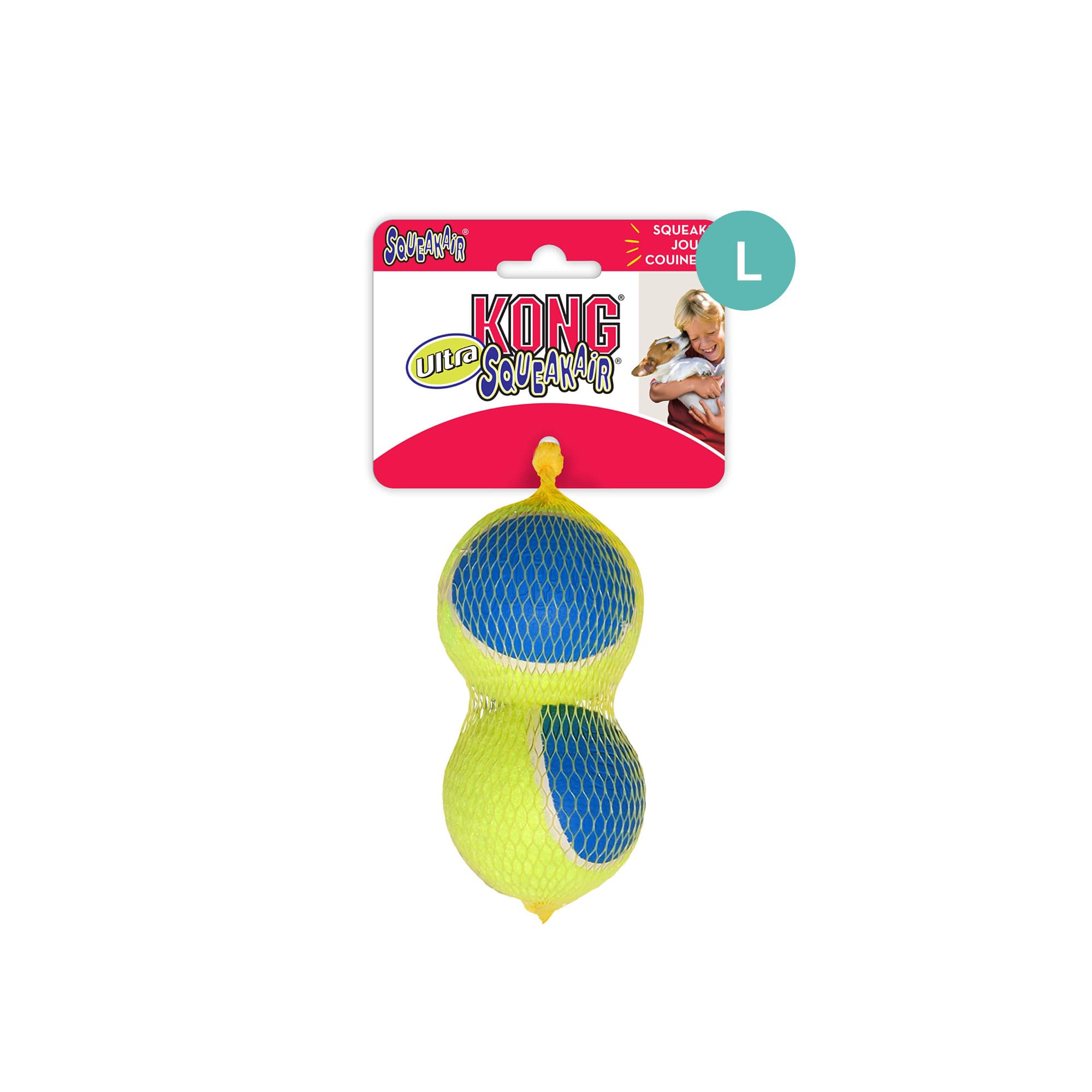 KONG SqueakAir Ultra Balls (Large), 2pcs