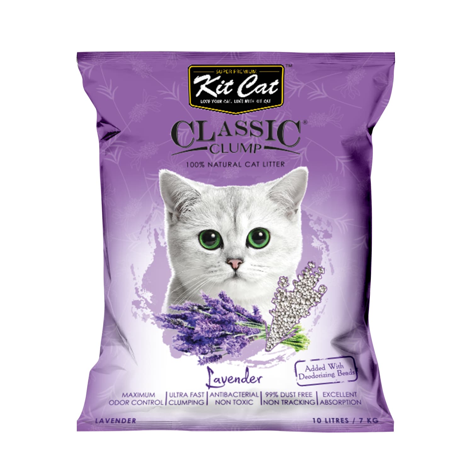 Kitcat Cat Litter 10L/7kg (Lavender)