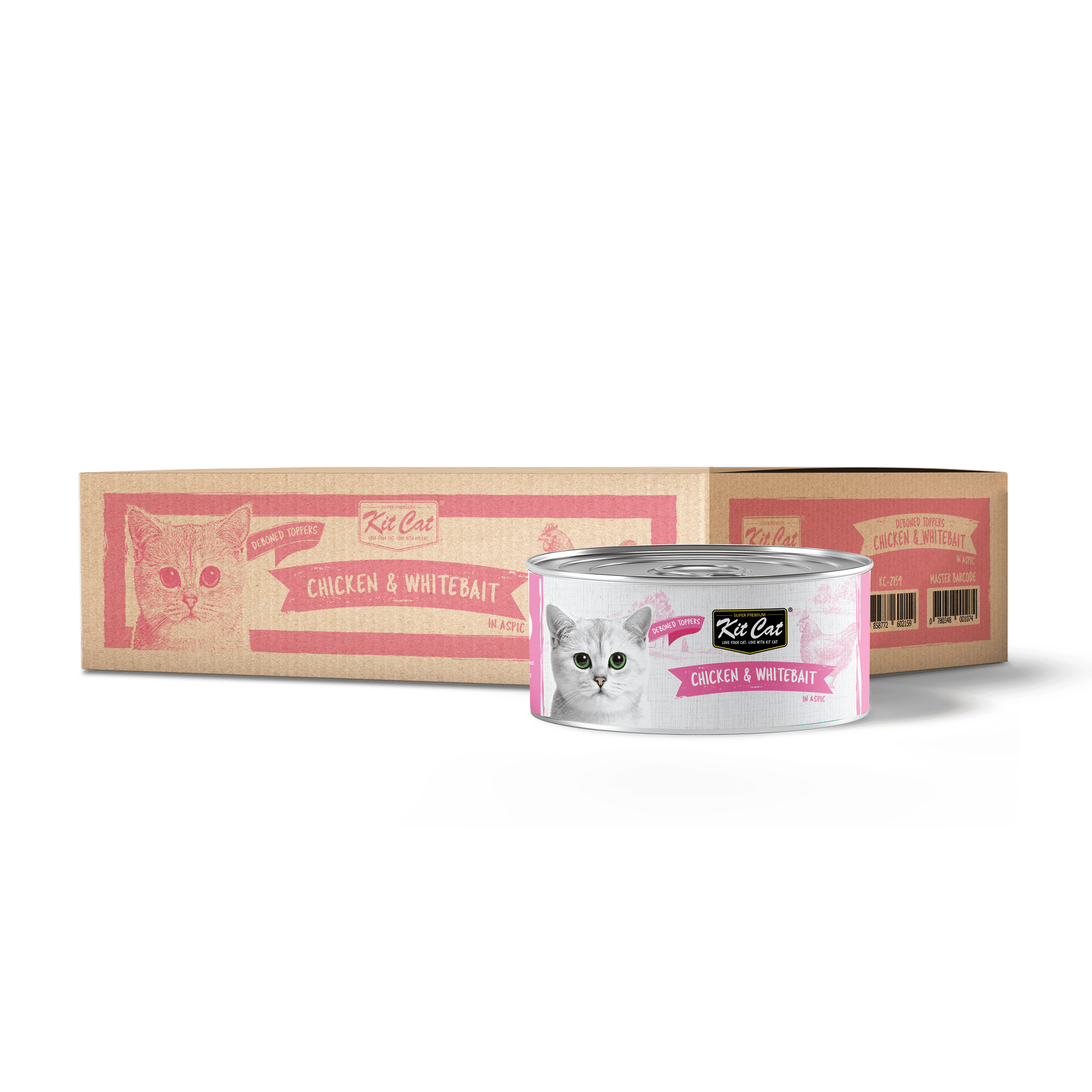 Kit Cat Deboned Chicken & Whitebait Toppers 80g