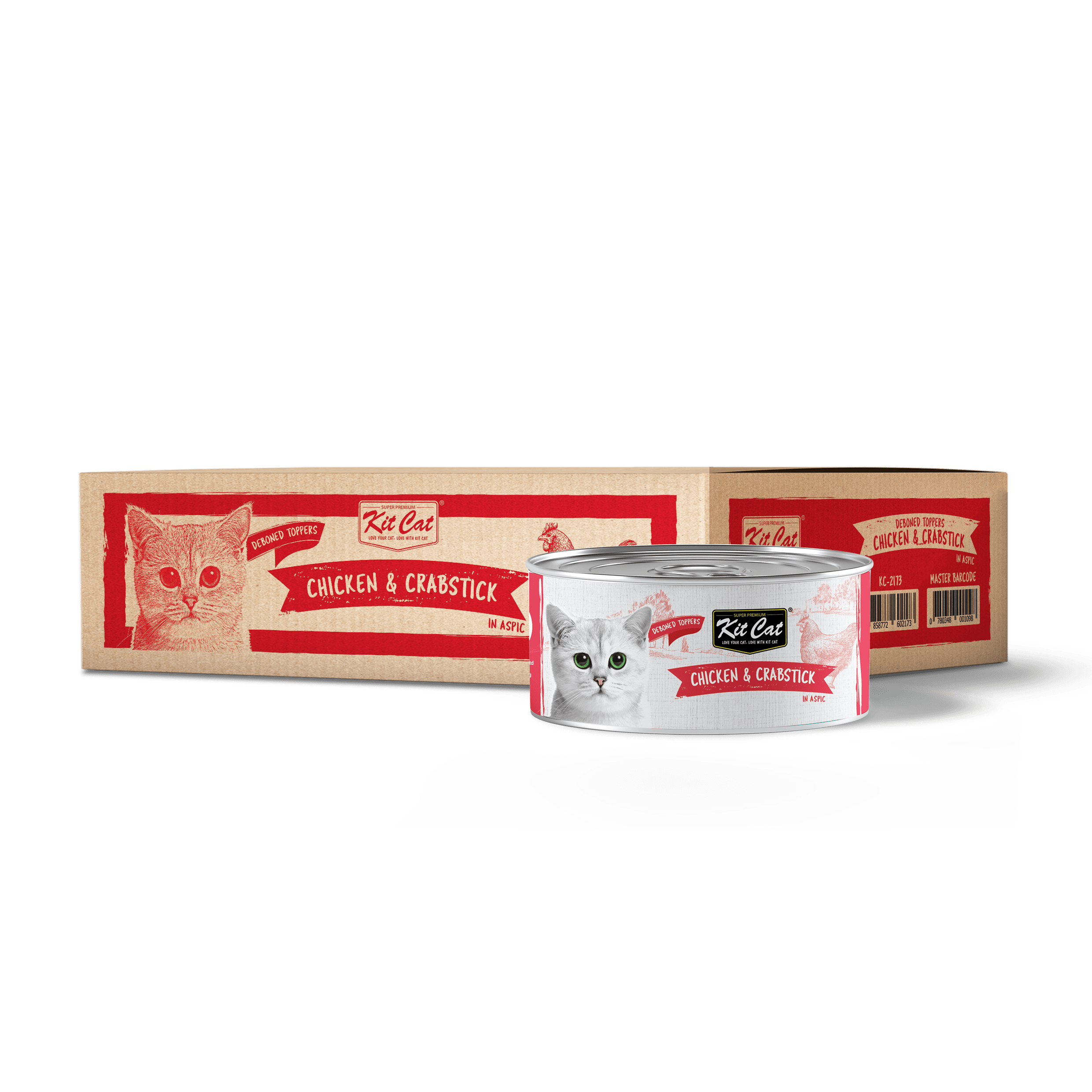 Kit Cat Deboned Chicken & Crabstick Toppers 80g